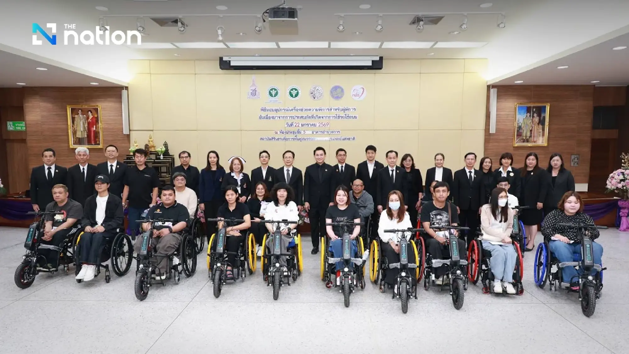 Medical and transport departments provide assistance to road accident victims with disabilities