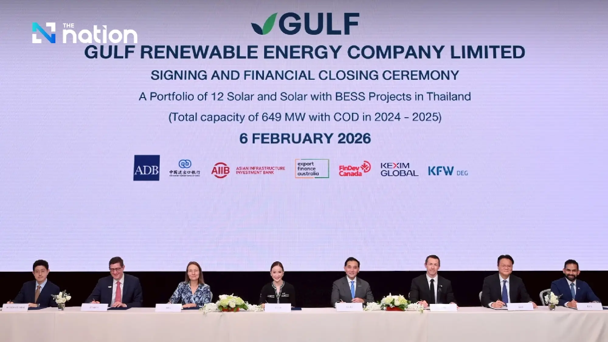 GULF Secures 60 Billion Baht ($1.9 Billion) Loan to Power 939 MW Renewable Expansion