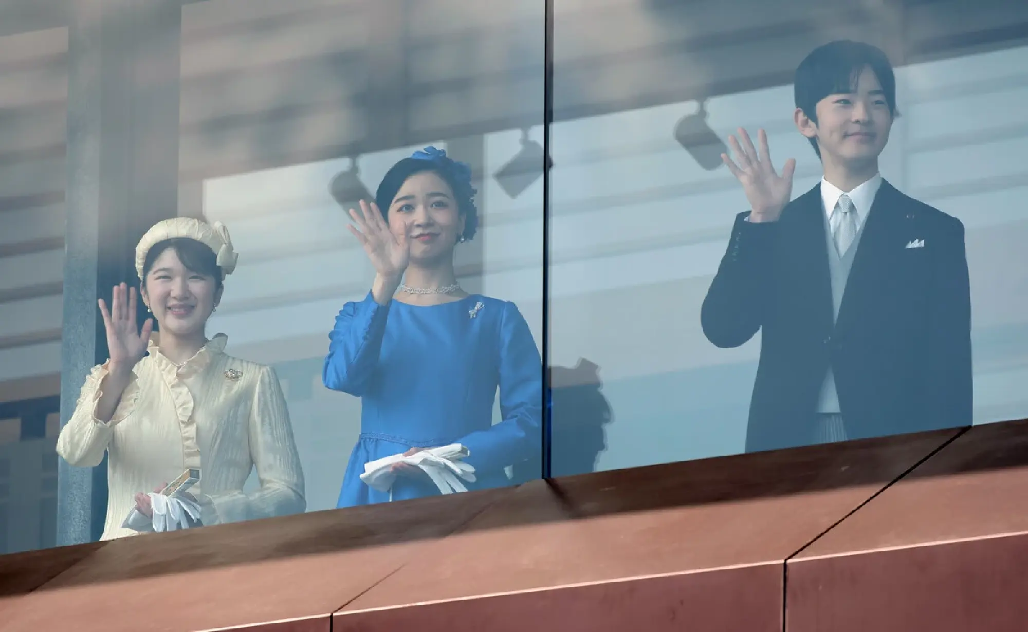 People Gather at Palace to Celebrate Emperor's 66th Birthday