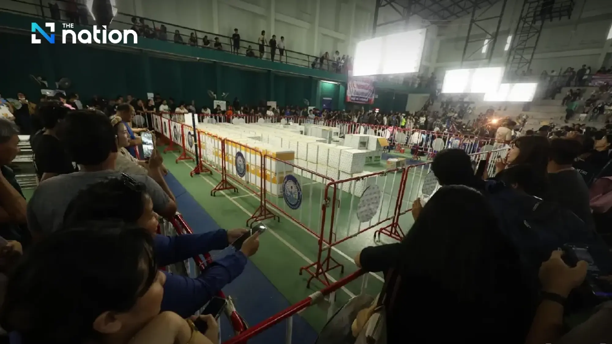 Chonburi ballot boxes moved to Ang Sila warehouse, public mounts overnight watch