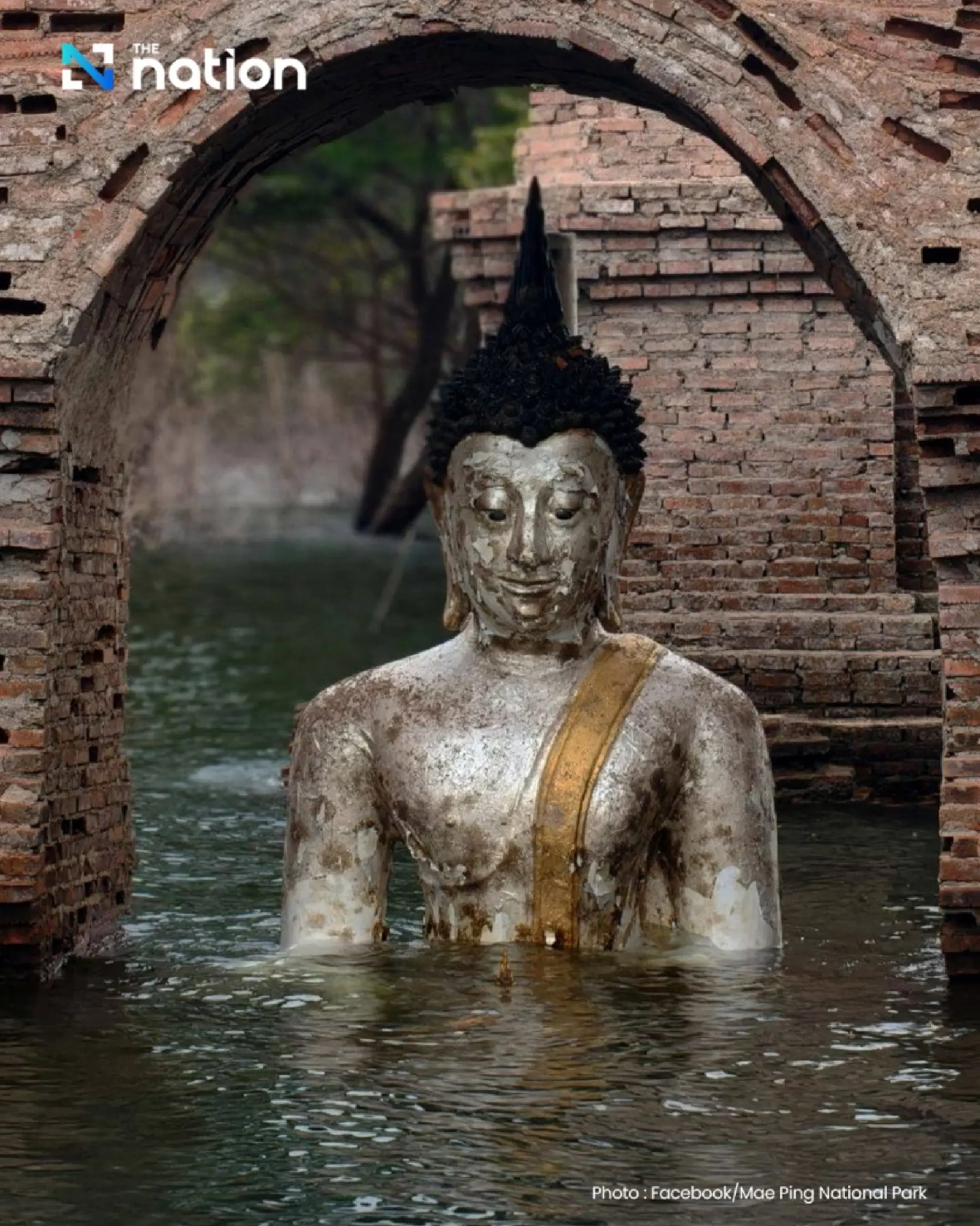 Discover Kaeng Ko's sunken temple and giant rain tree in Lamphun