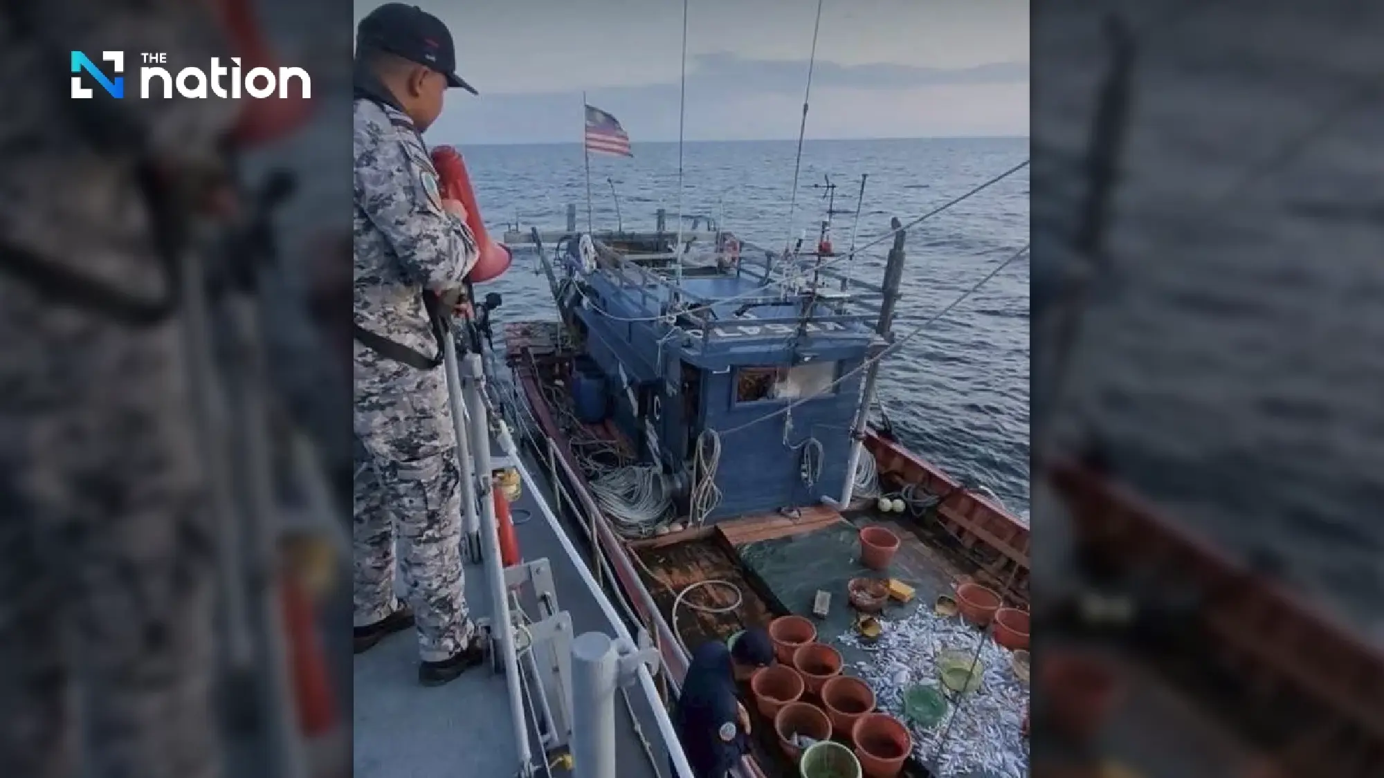 Malaysian fishing boat sinks after Thai Navy interception in Thai waters