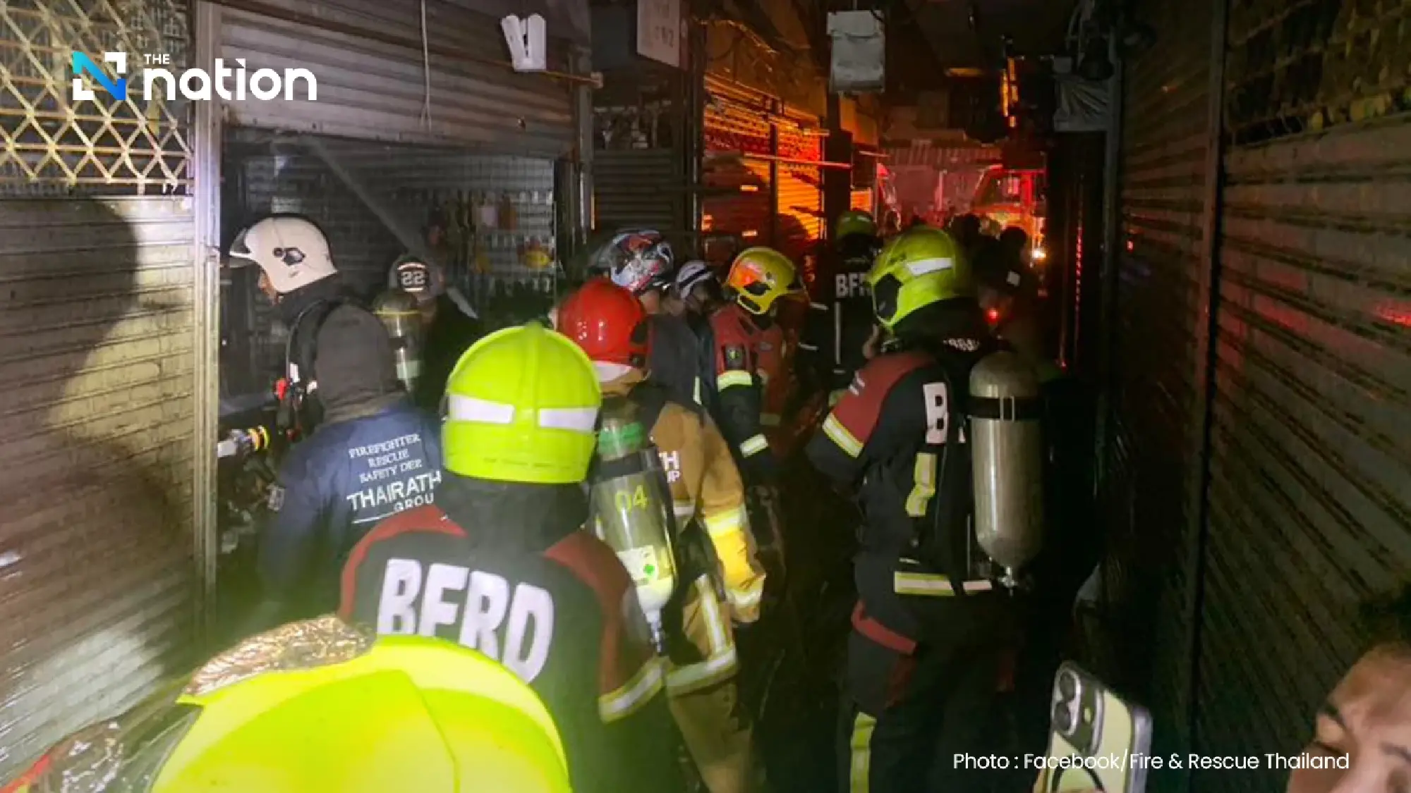 A fire broke out at Chatuchak Weekend Market, damaging two blocks and 28 shops
