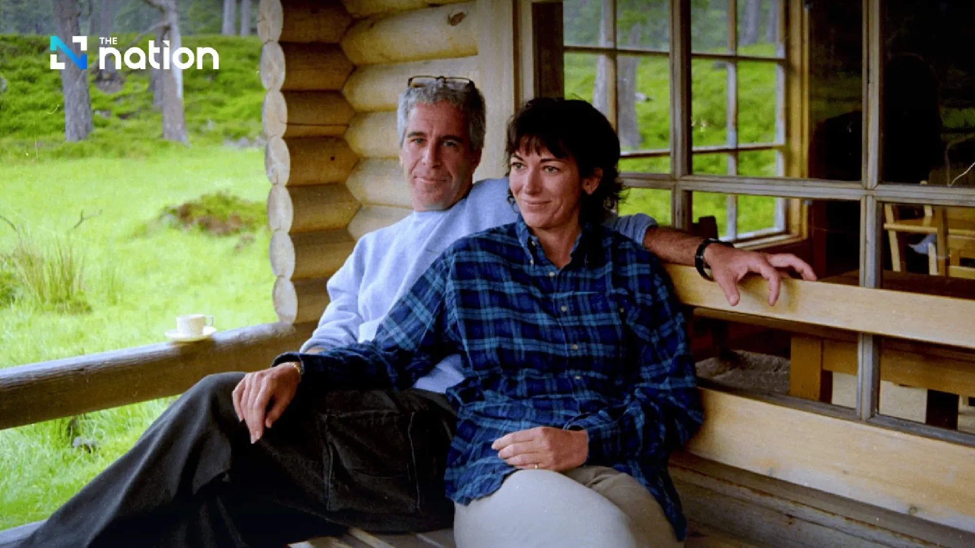 (from left) Jeffry Epstein and Ghislaine Maxwell