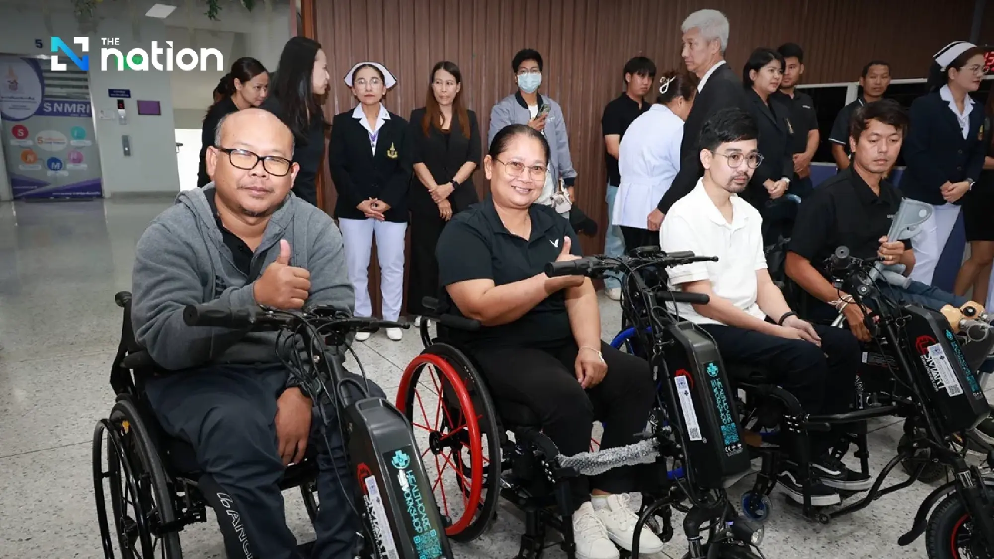 Medical and transport departments provide assistance to road accident victims with disabilities