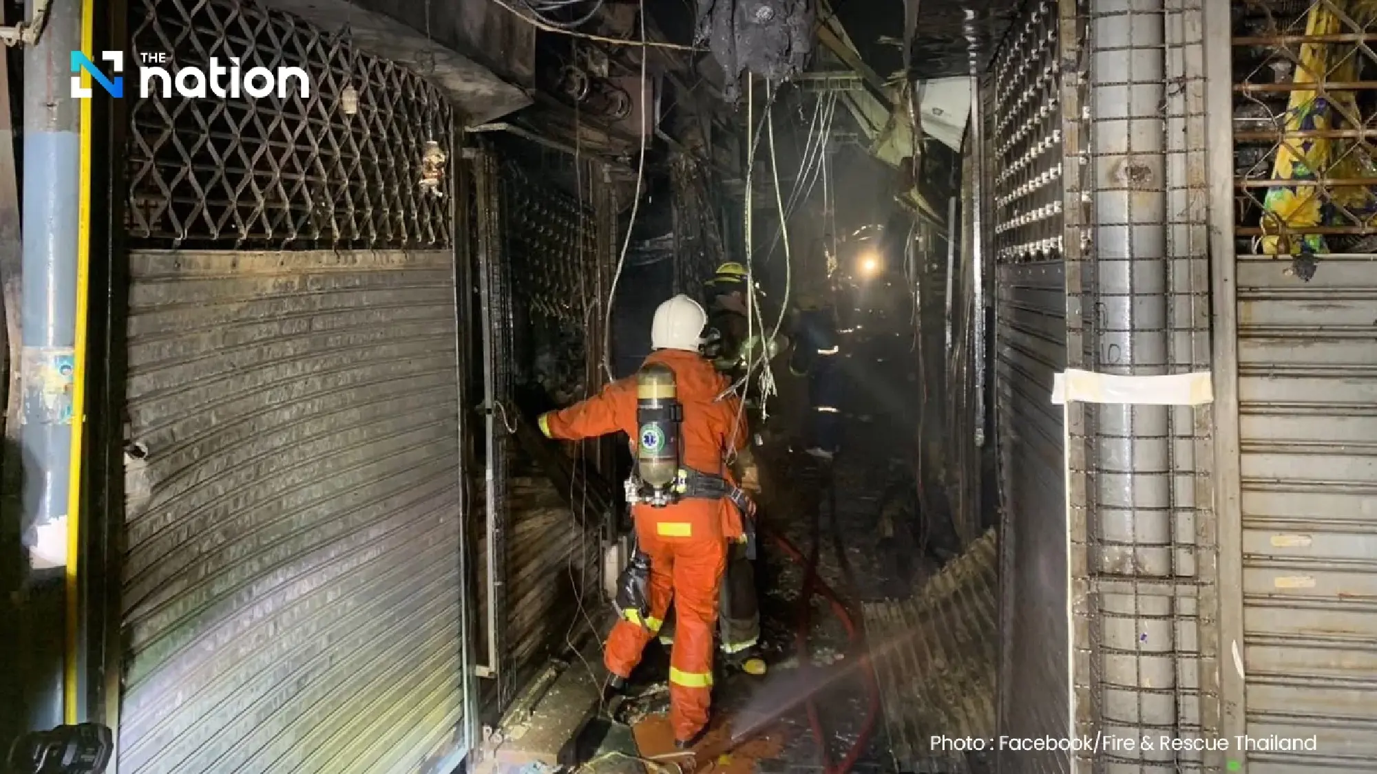 A fire broke out at Chatuchak Weekend Market, damaging two blocks and 28 shops