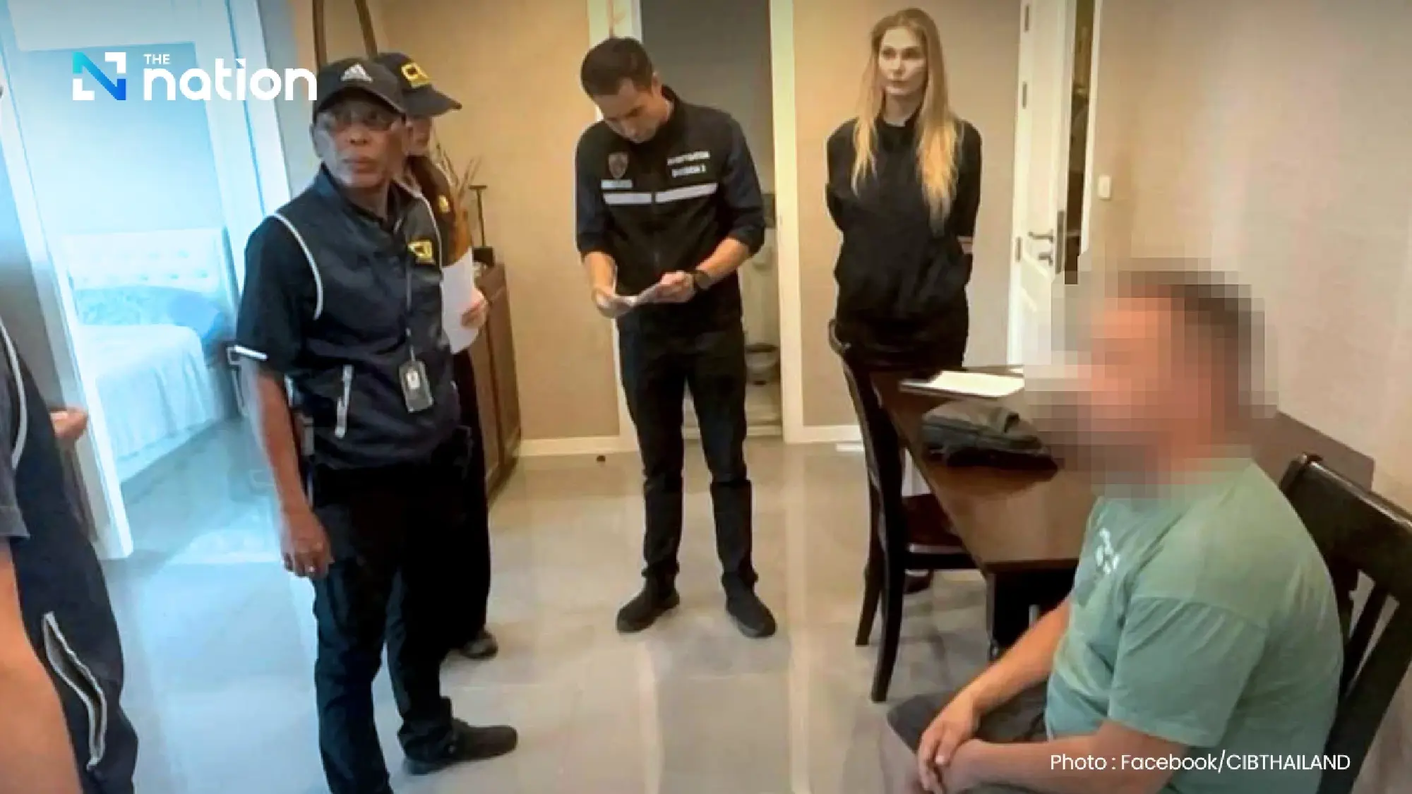 Russian man and Thai woman arrested in Chon Buri for alleged involvement in foreign call-centre fraud