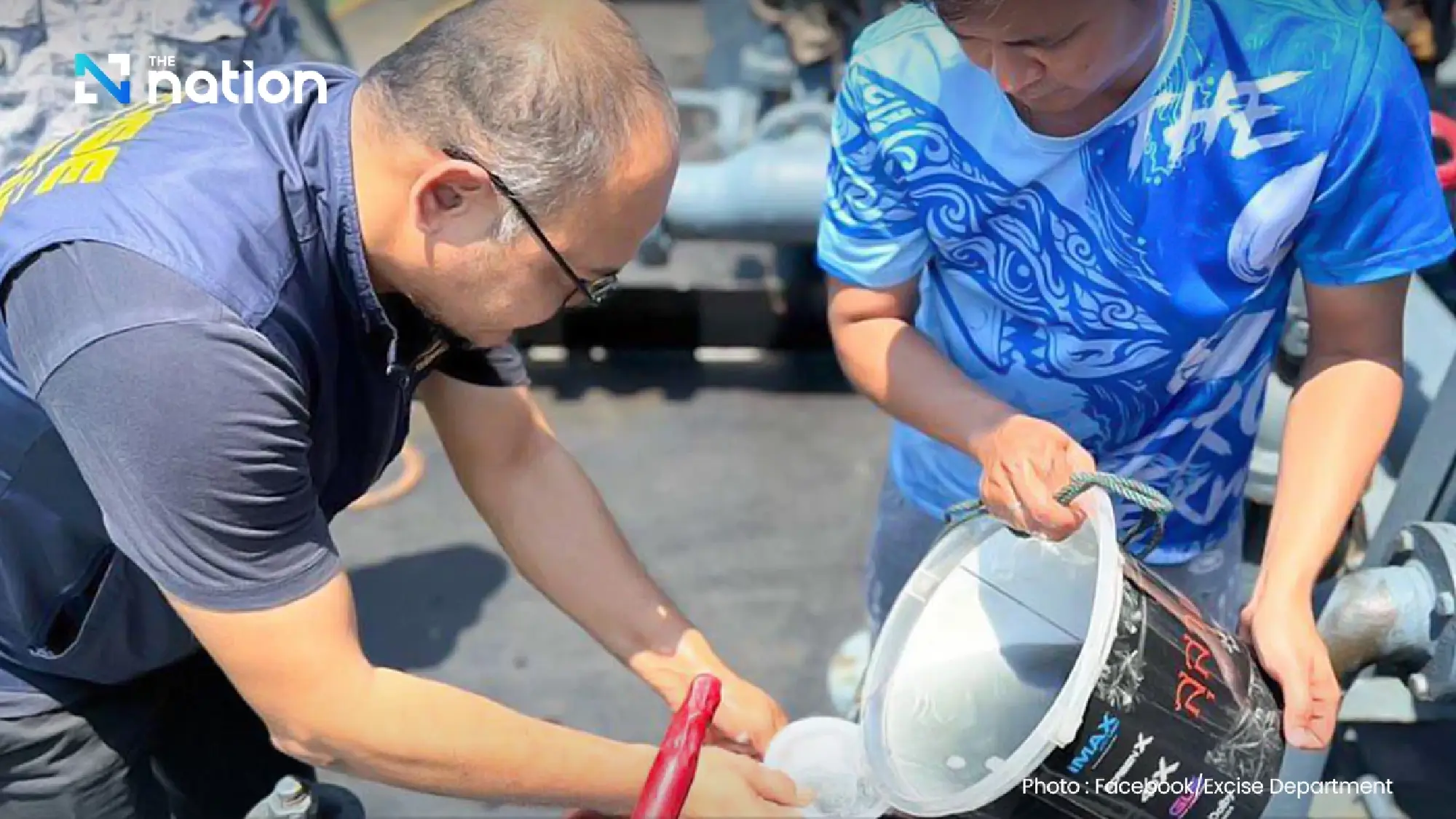 Excise Department and Navy intercept “B Maru 3” carrying 250,000 litres of illegal diesel