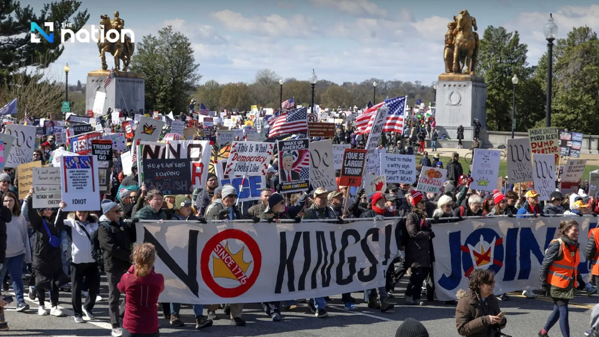 No Kings protests spread nationwide in third anti-Trump wave