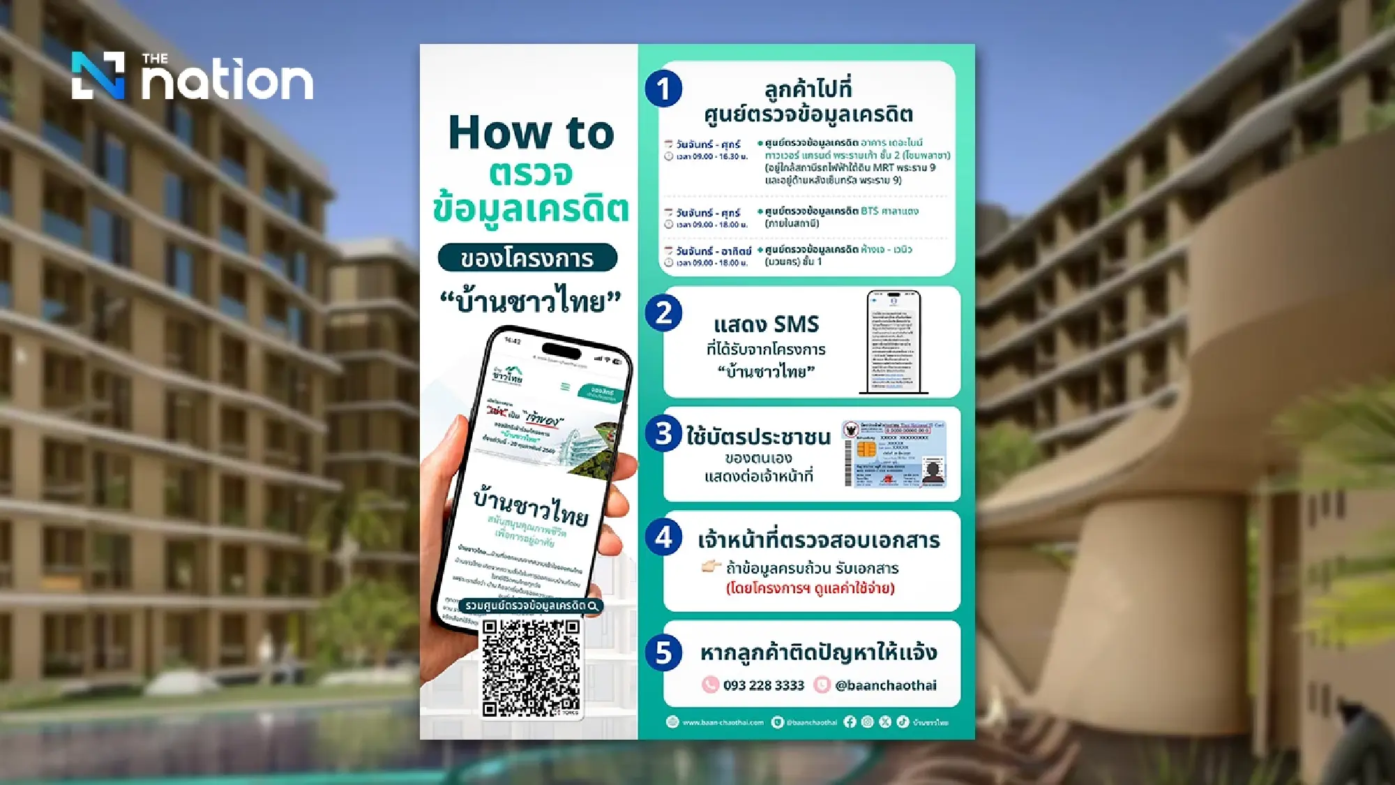 ‘Baan Chao Thai’ opens document submission March 2-20 for financial pre-screening and booking-rights selection