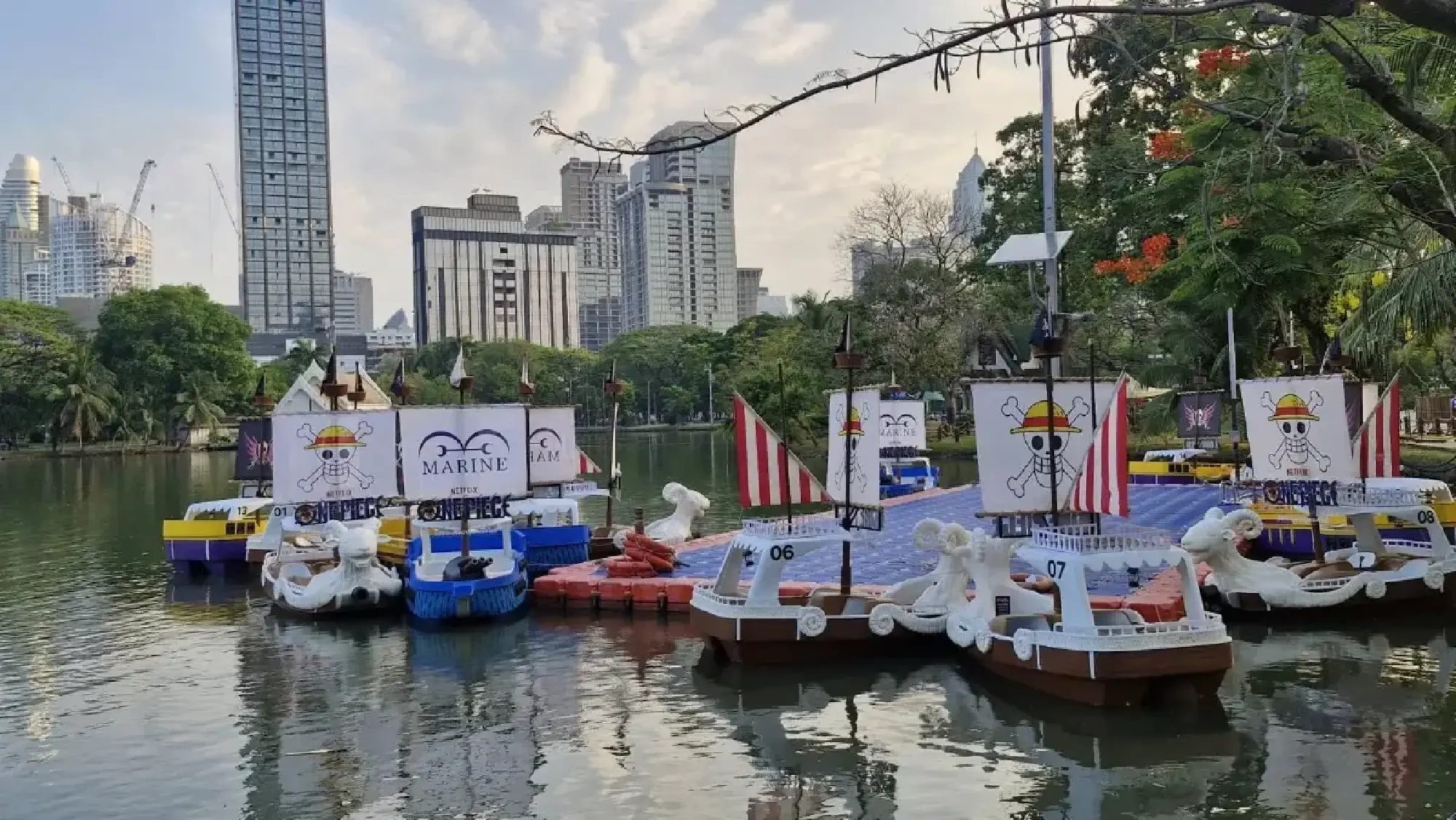 Lumpini Park turns into ONE PIECE world