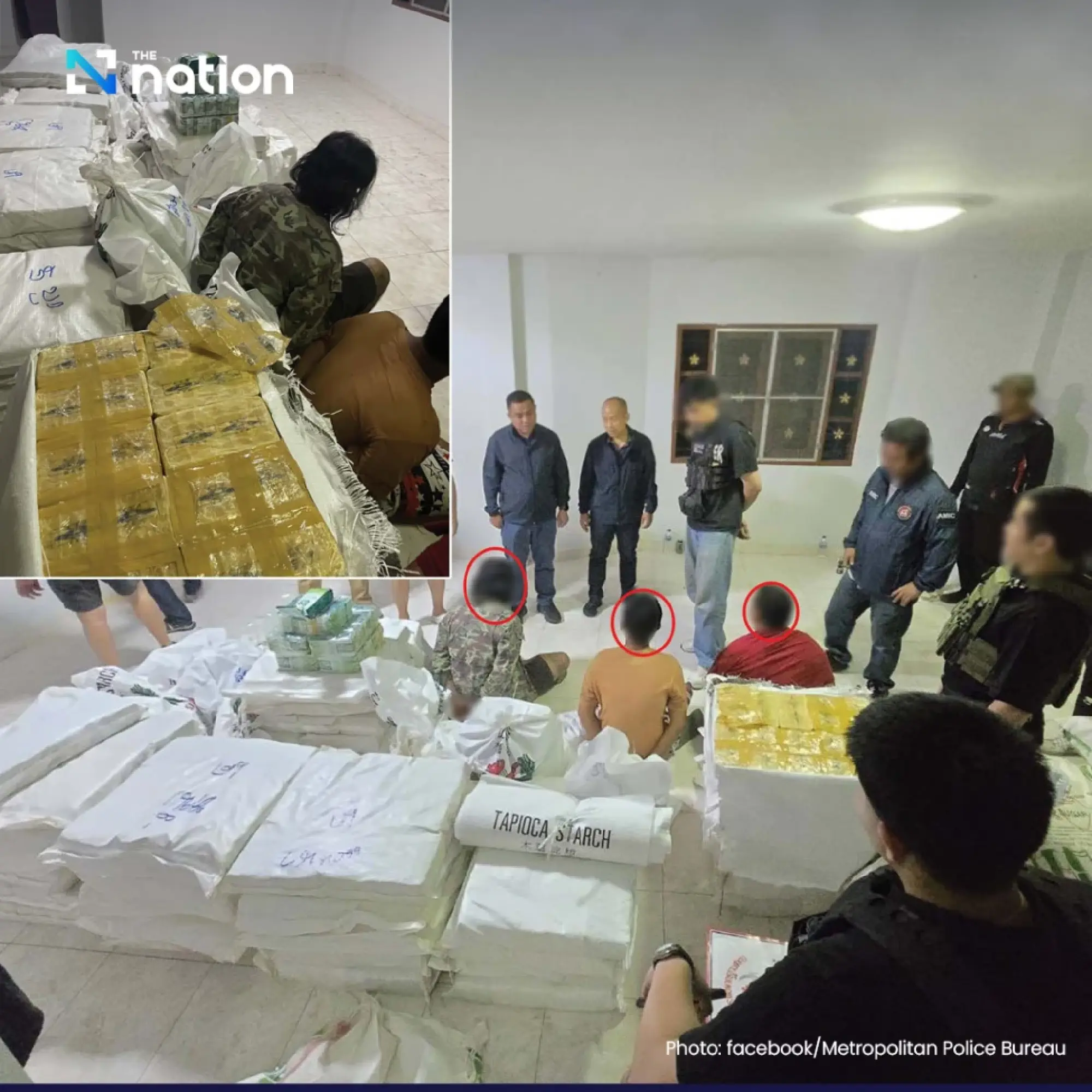 Police arrest major drug agent, seize 1.5-tonne haul worth over 520 MB