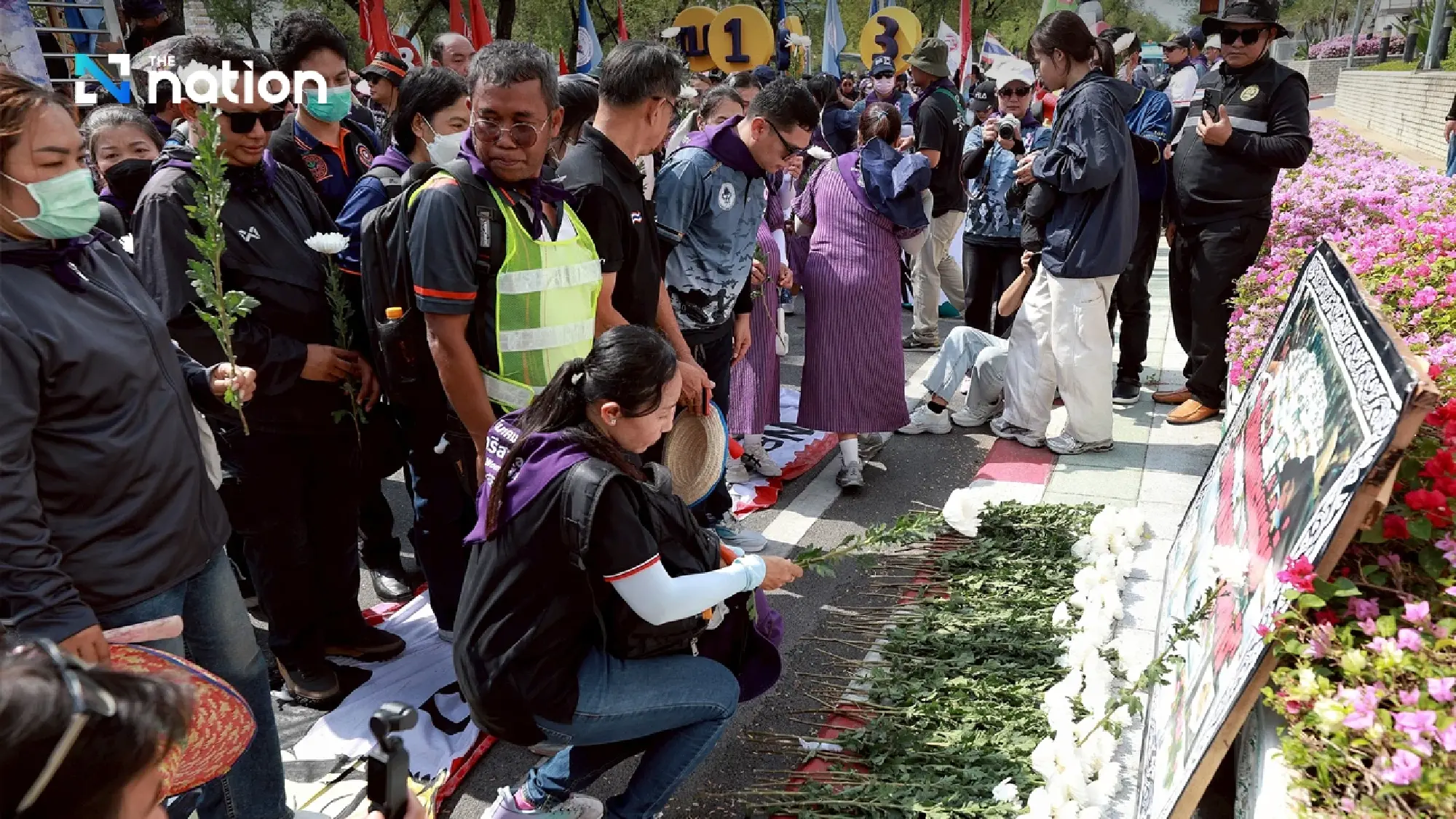 Labour groups mark Women’s Day with march to Government House, vigil for war victims