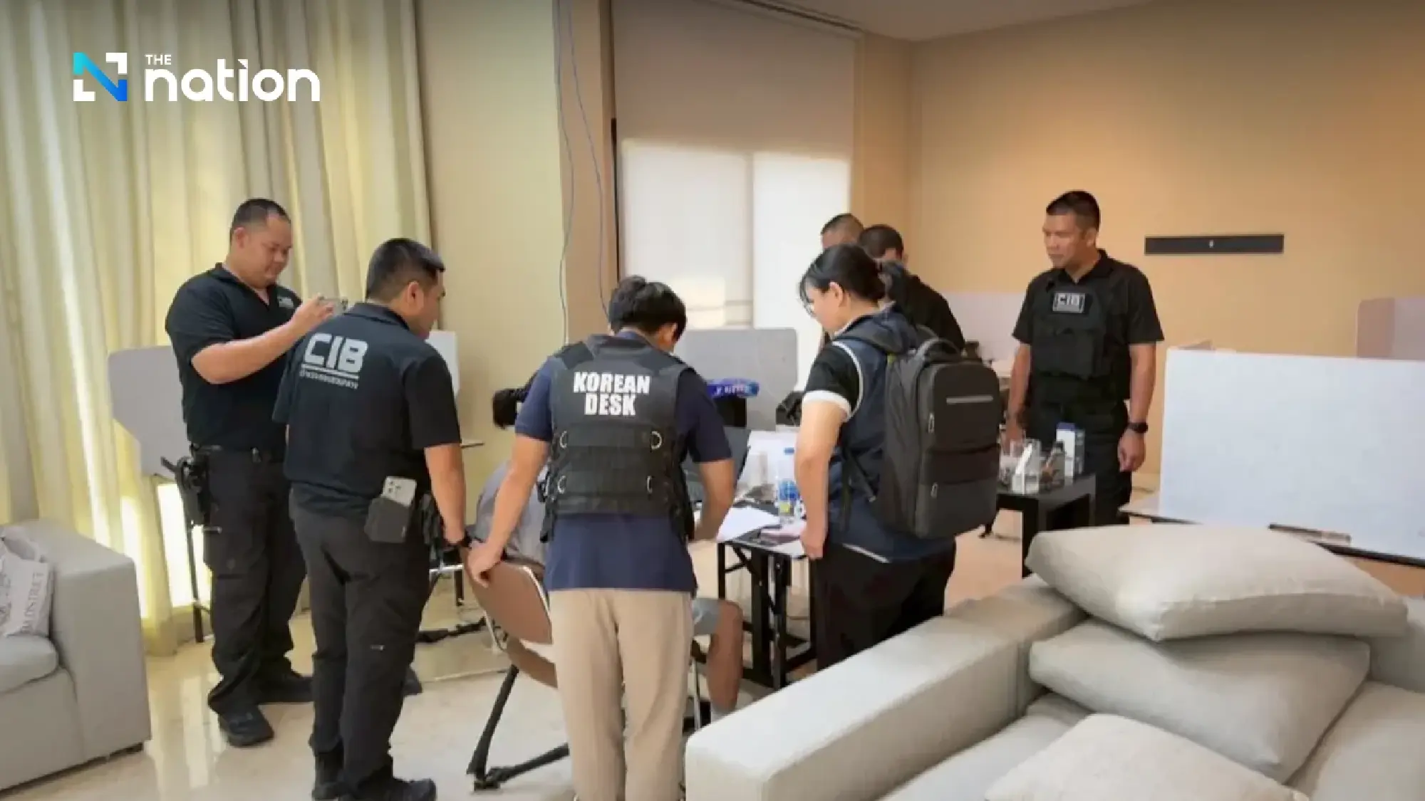 CIB raids call centre base in Ram Inthra, arrests 11 South Koreans at luxury house