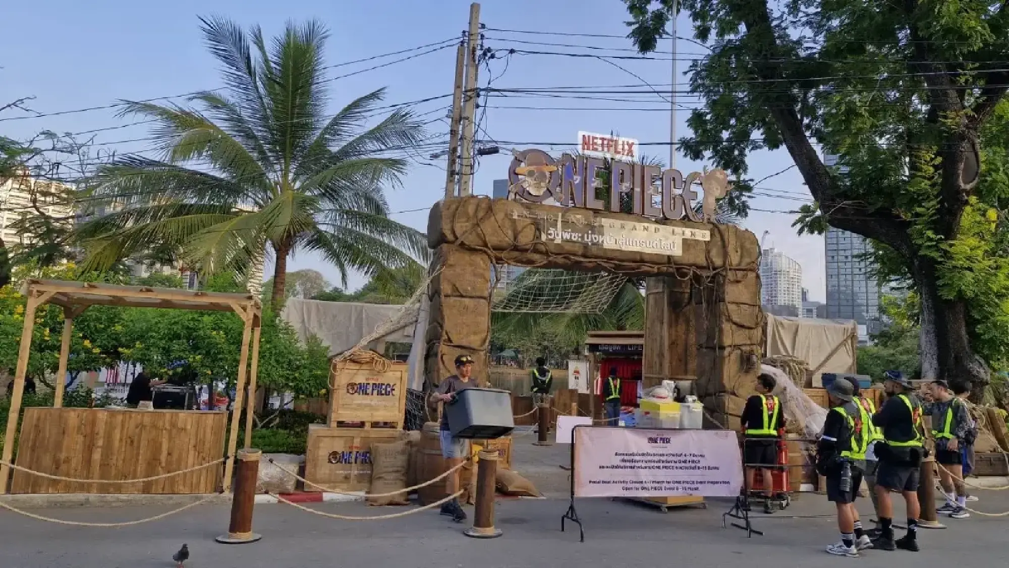 Lumpini Park turns into ONE PIECE world