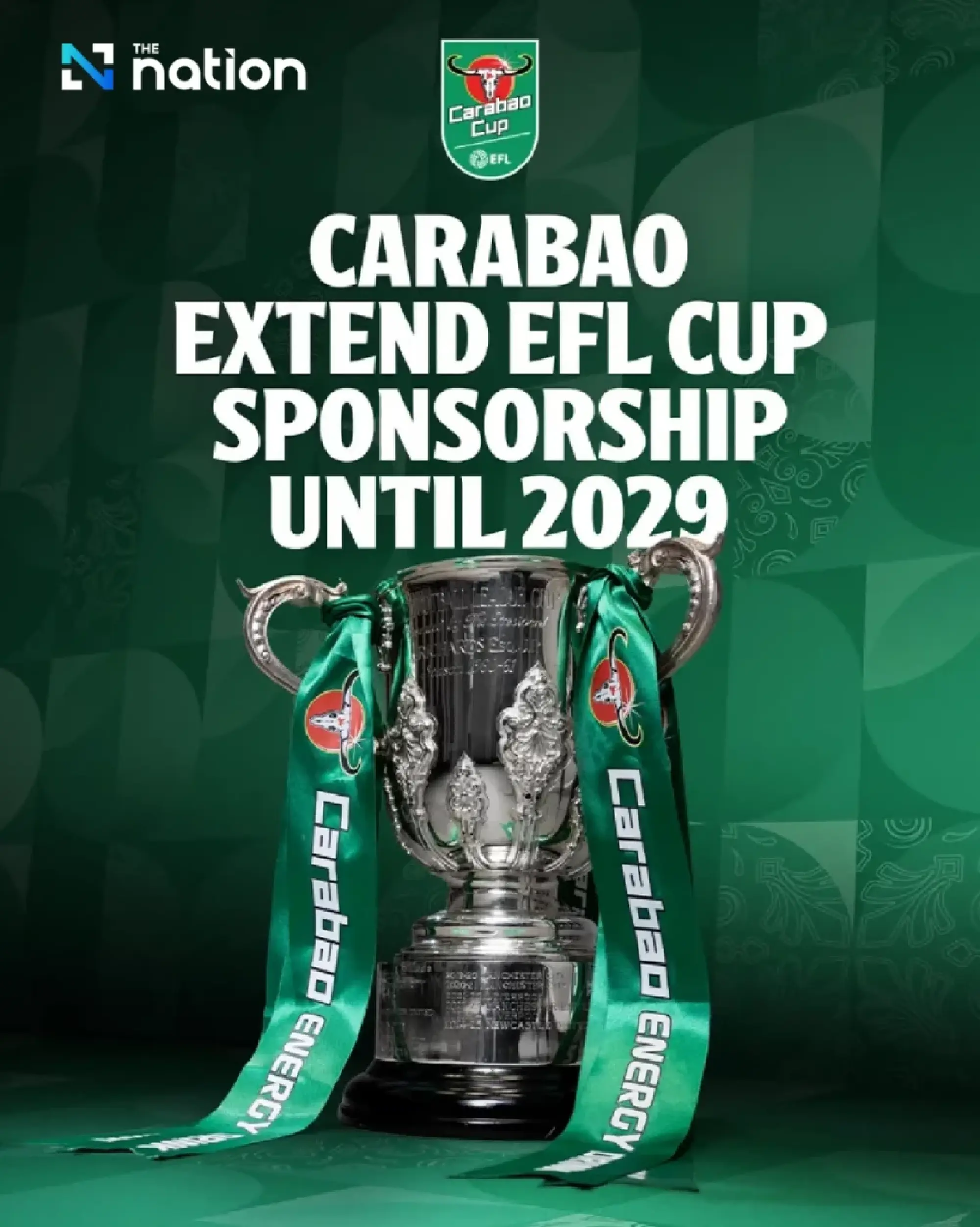 Carabao extends landmark EFL deal, keeps Carabao Cup name until 2029