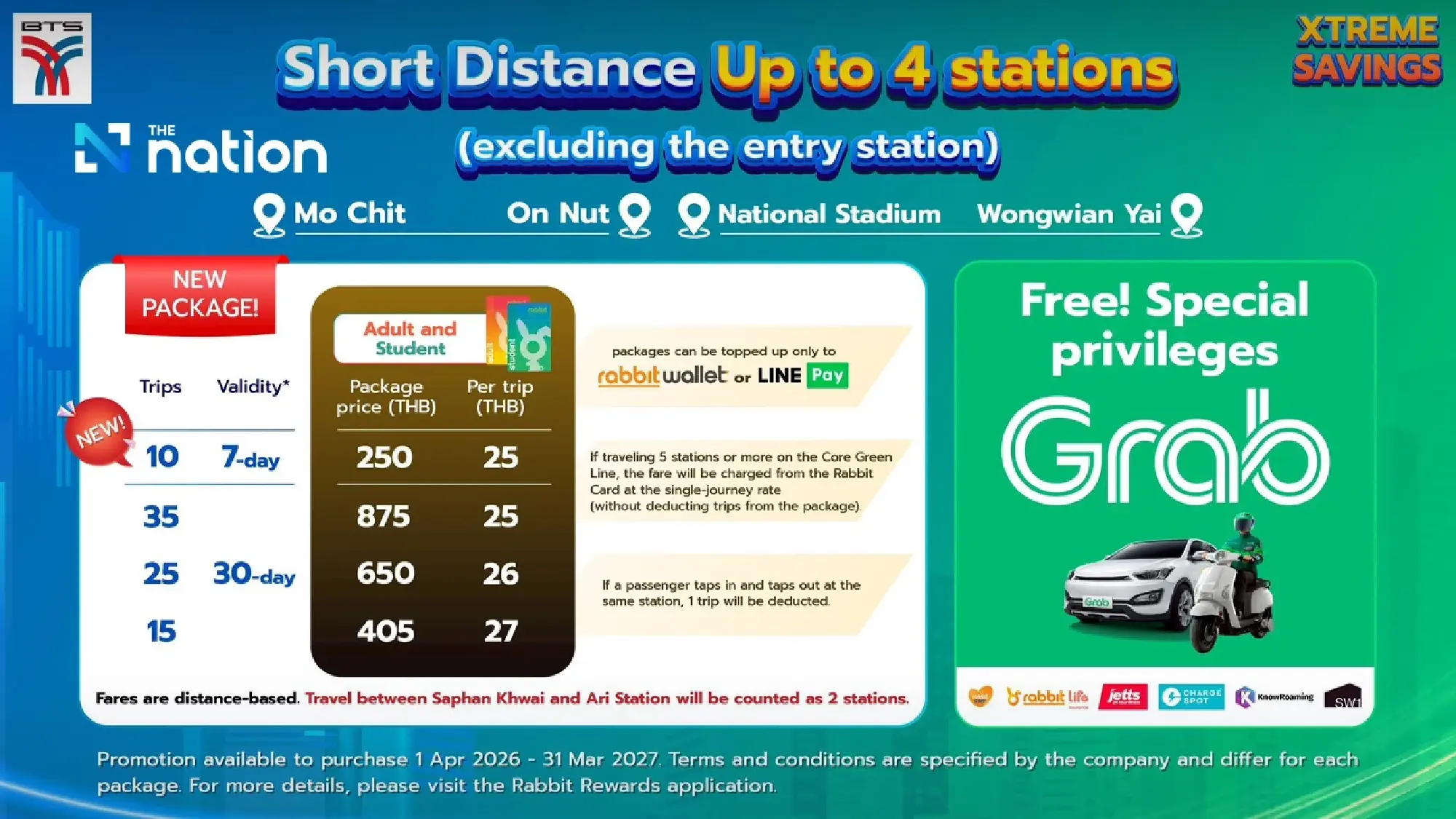 BTS Enhances Everyday Travel with “Xtreme Savings ” – Tailored for Both Frequent and Short-Distance Riders