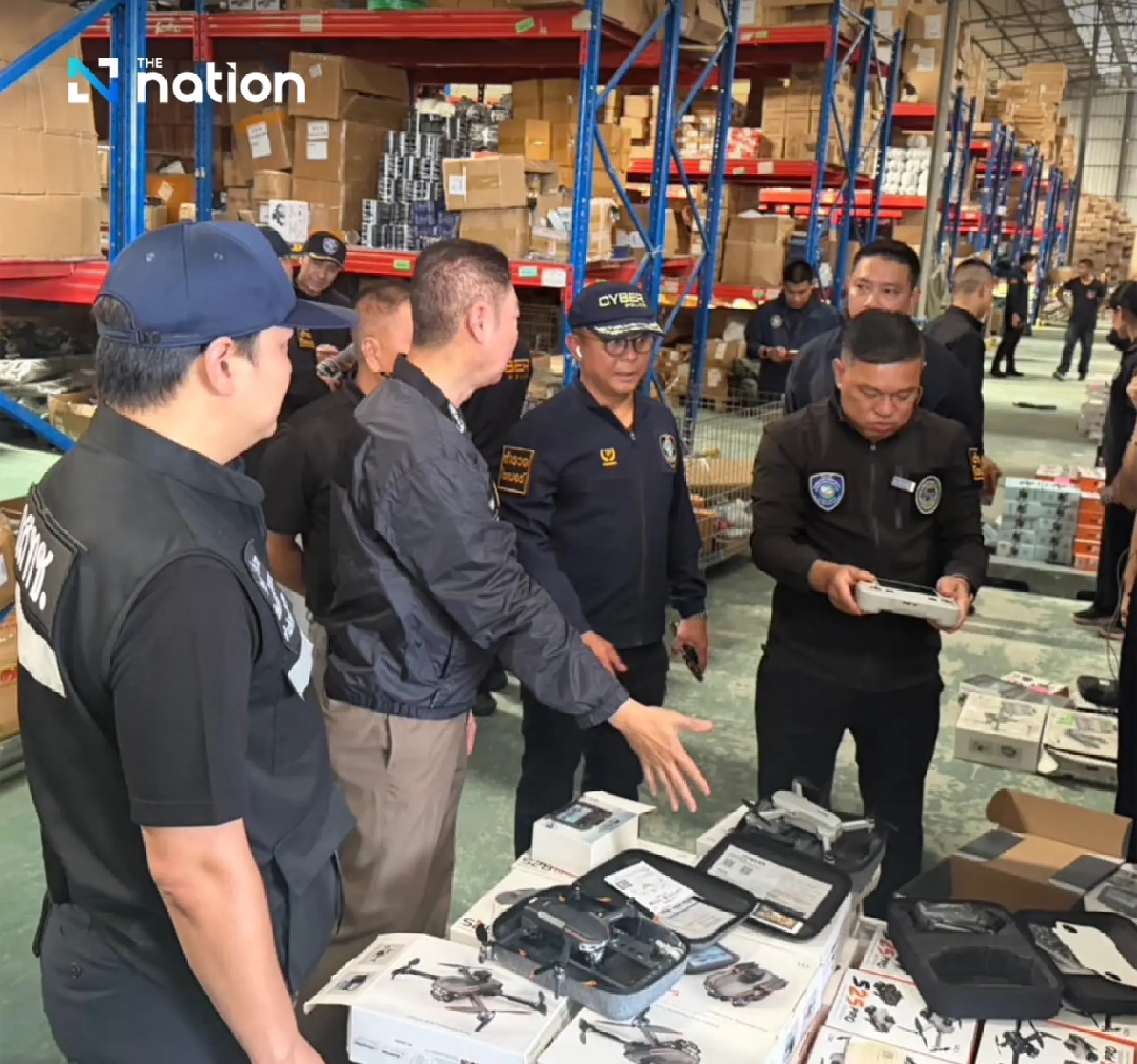Thai cyber police, NBTC raid Bangkok warehouse, seize illegal drones