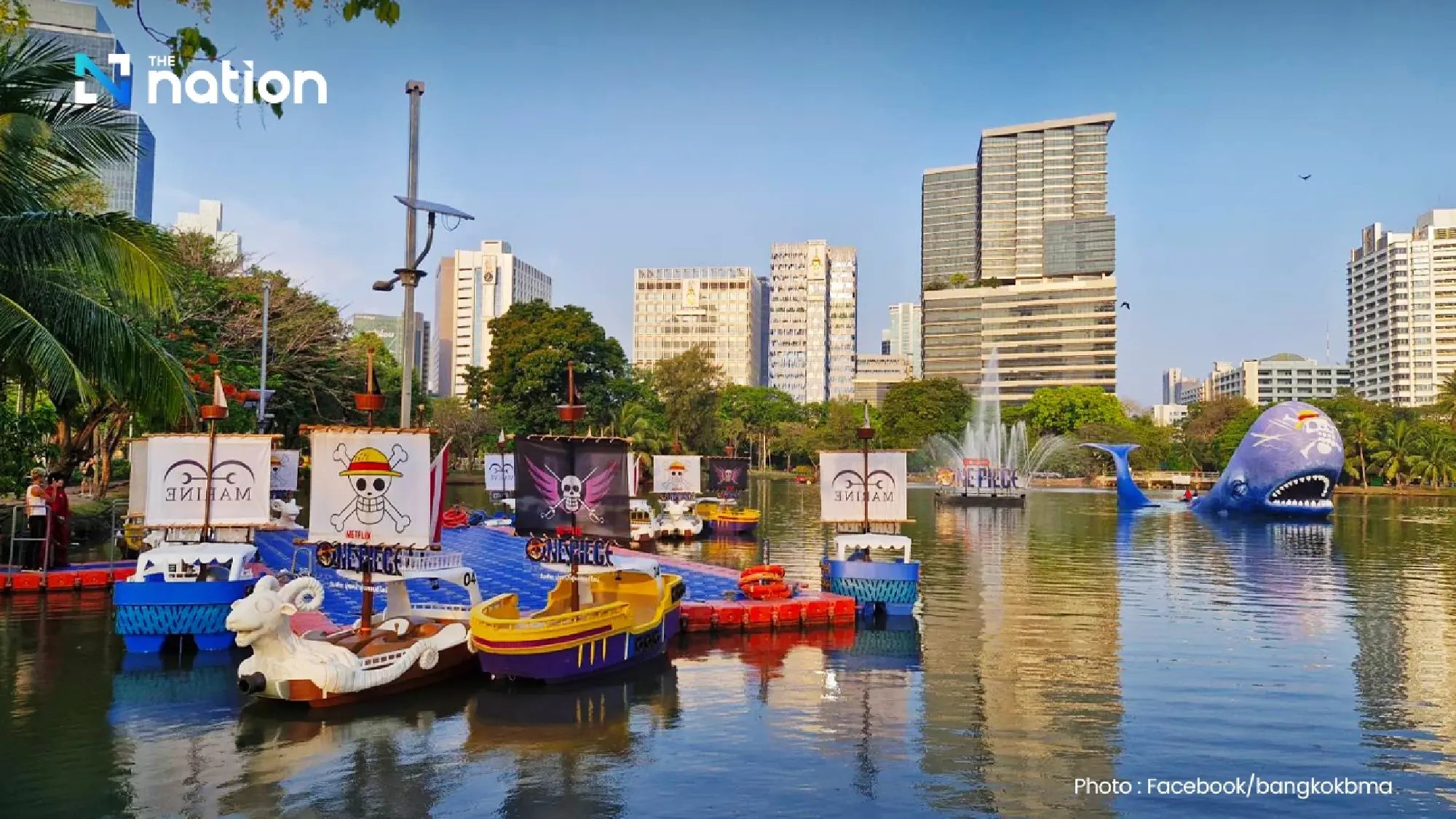 Lumpini Park turns into ONE PIECE world