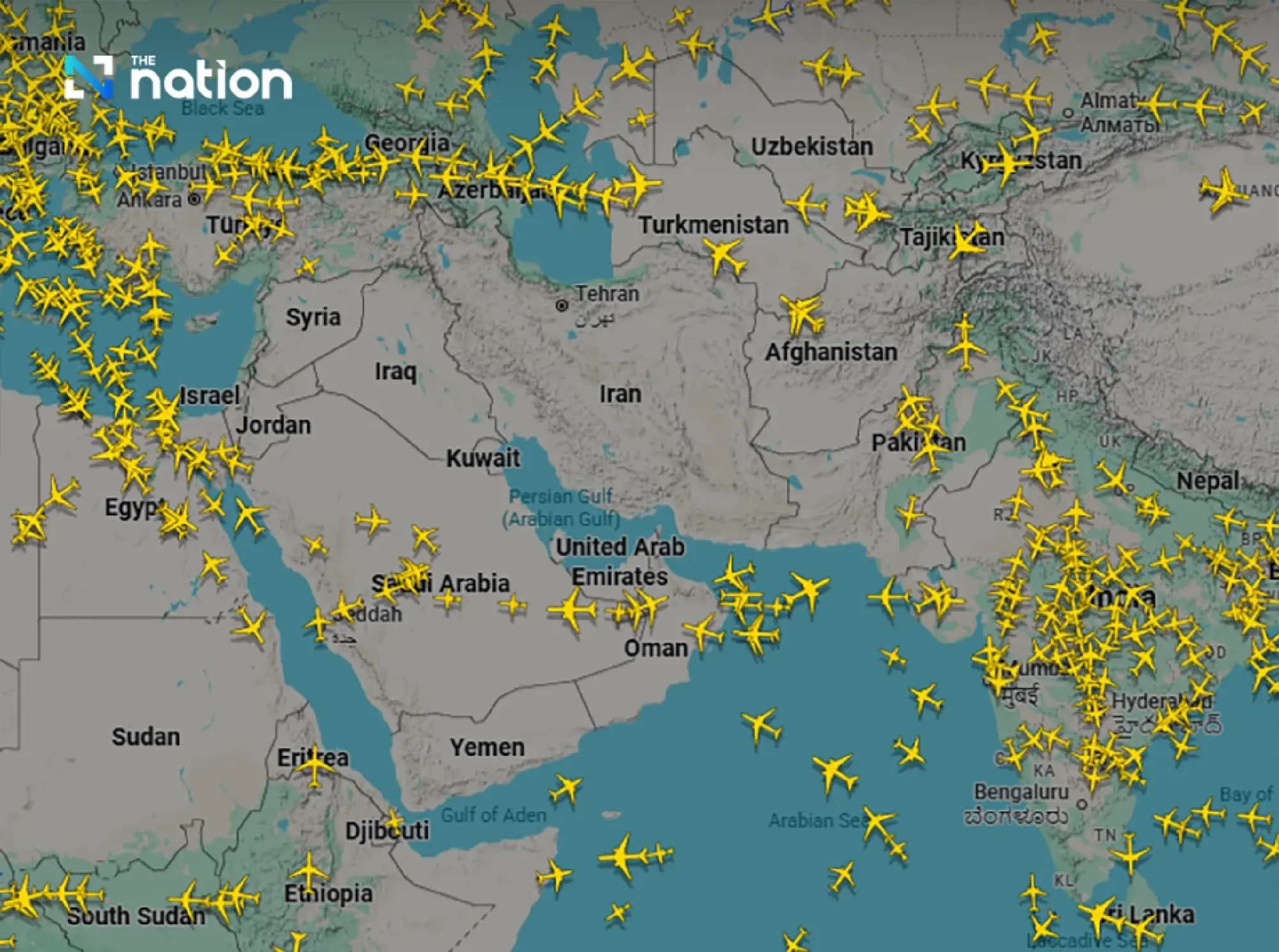 Global aviation chaos as Middle East airspace shuts for second day, stranding travellers