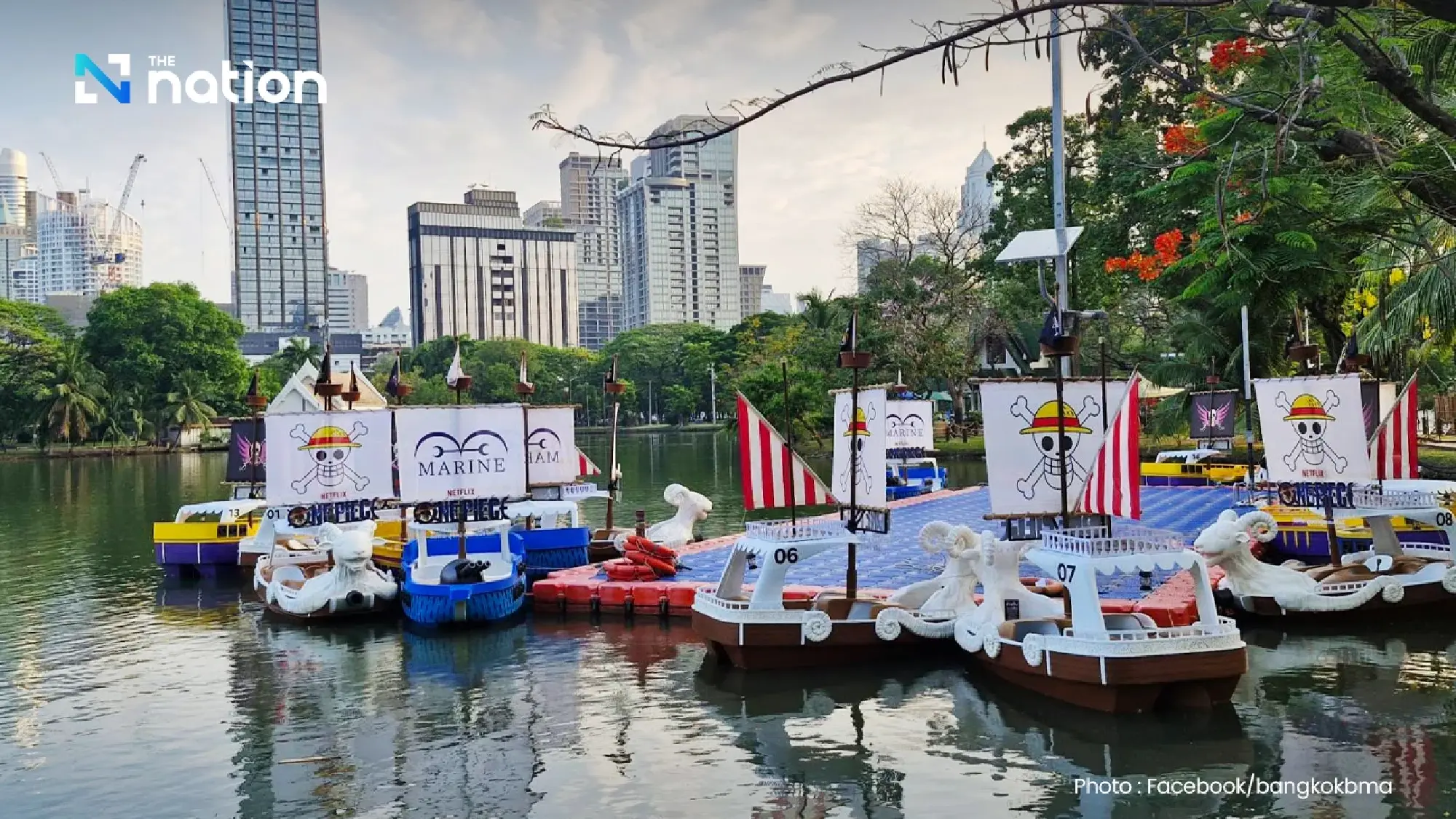 Lumpini Park turns into ONE PIECE world