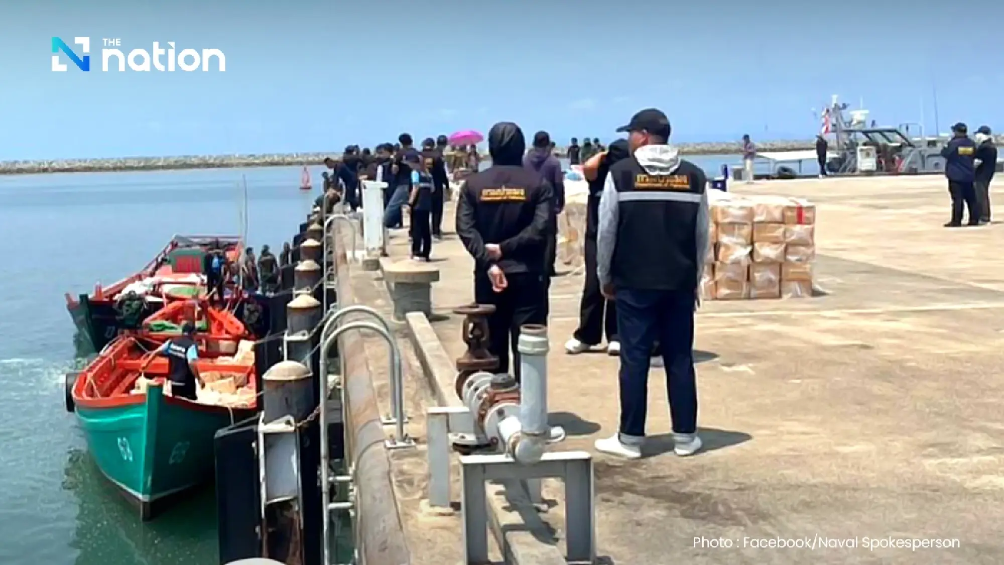 Four Cambodian boats seized in midnight smuggling raid