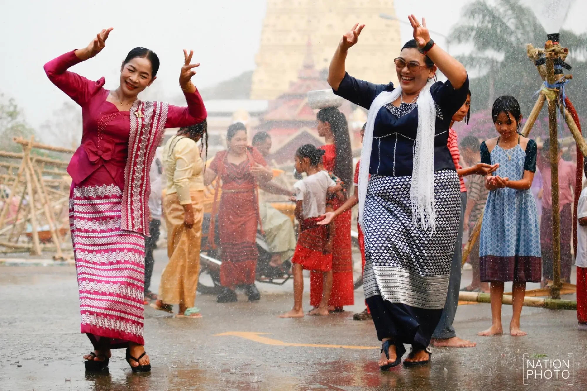 One of a kind: Mon Songkran rite bathes monks through bamboo channels