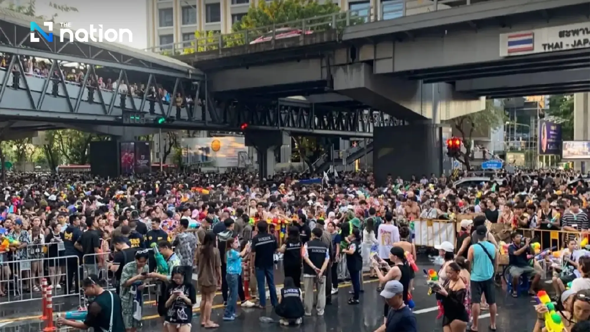 Bangkok rail ridership surges as Songkran crowds pack hotspots