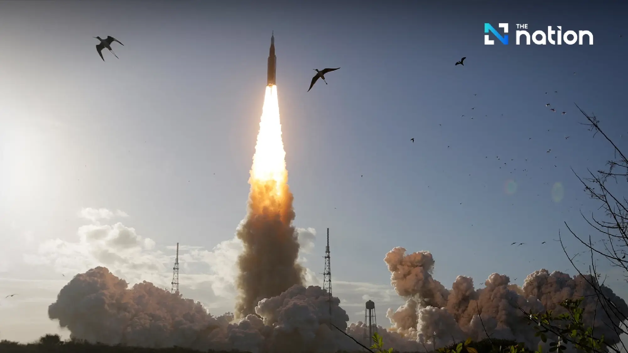 Artemis II launches four astronauts on historic moon mission