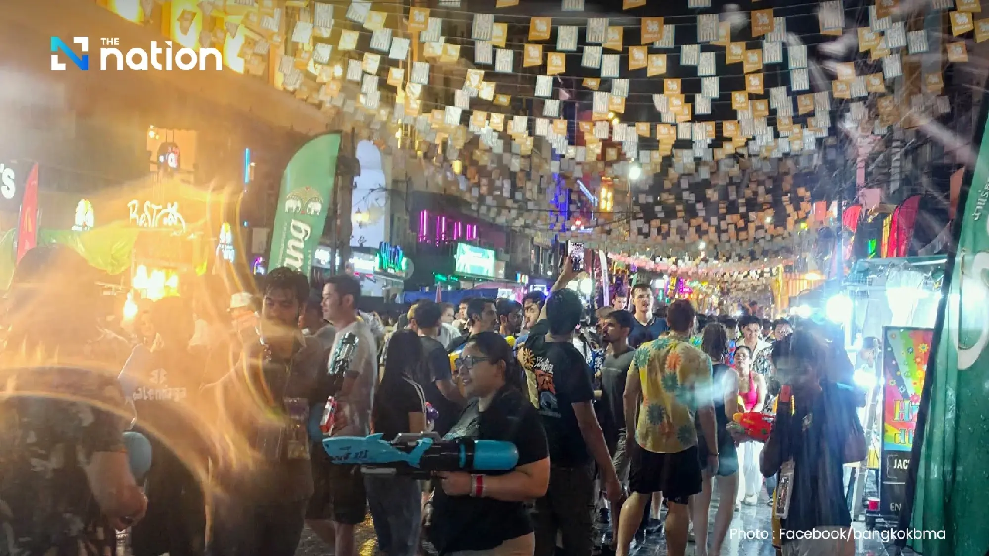 Bangkok extends Songkran water gun recycling as crowds top 3 million