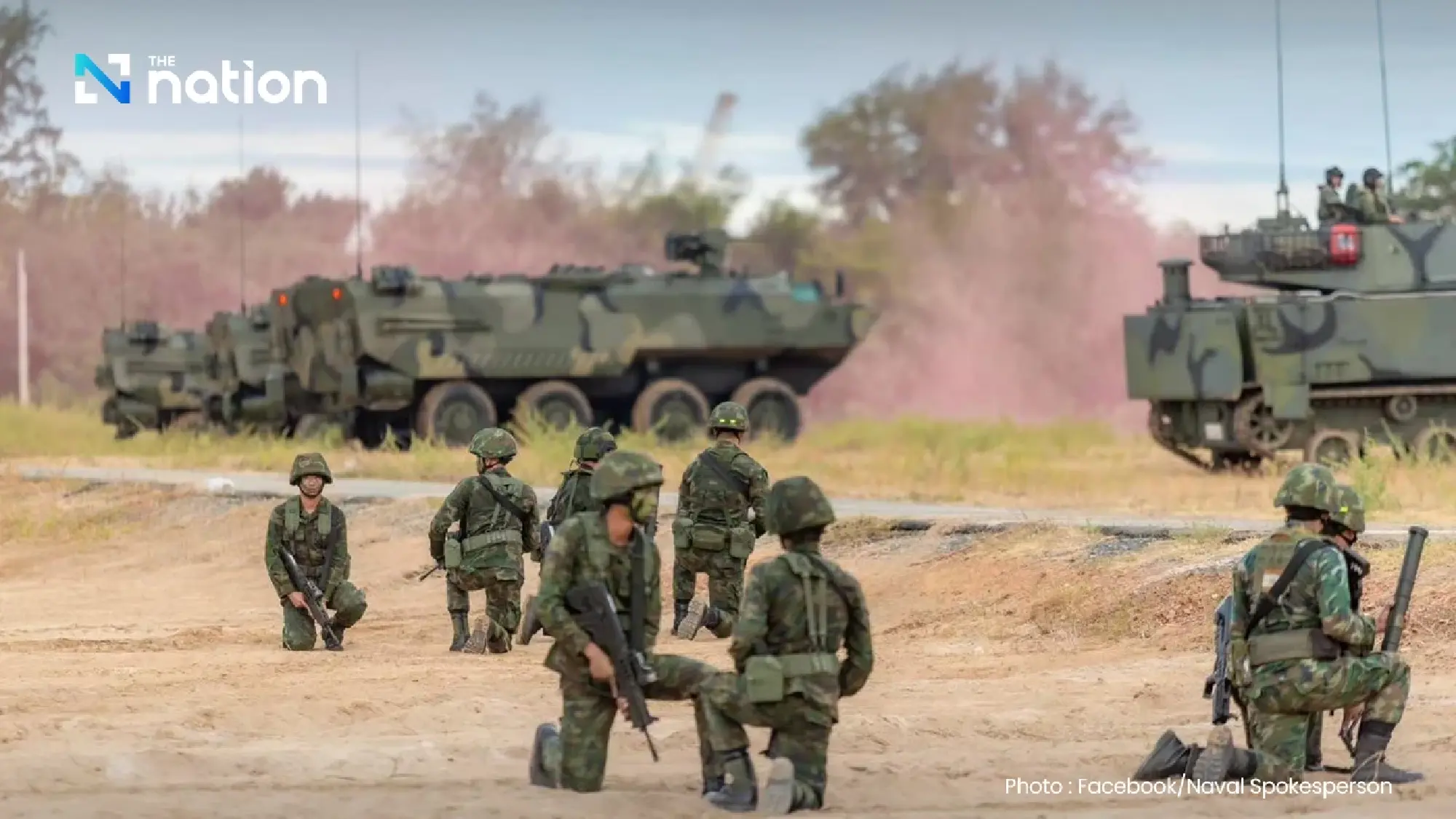 Navy unveils Thai-made AWAV 8x8 for border security