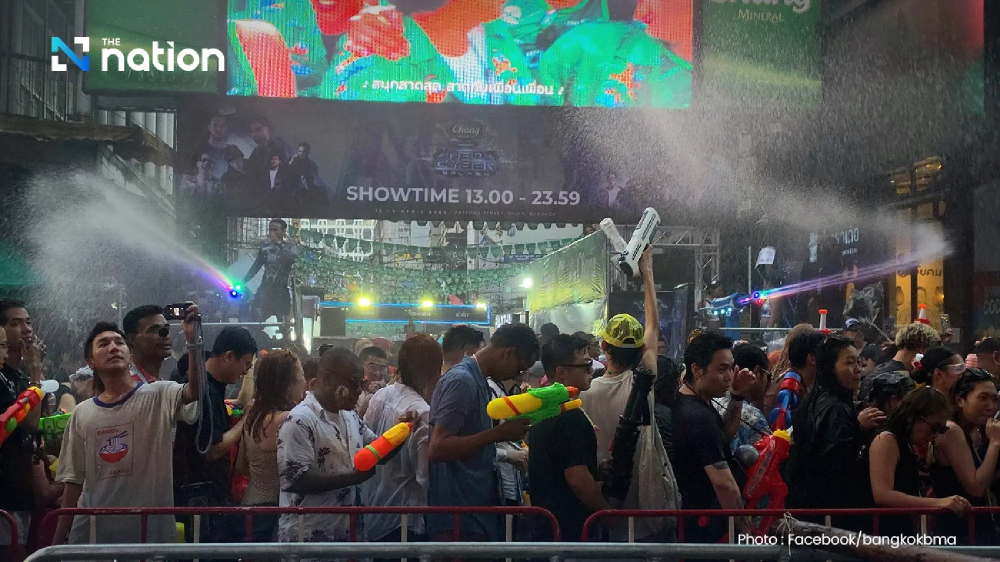Bangkok extends Songkran water gun recycling as crowds top 3 million