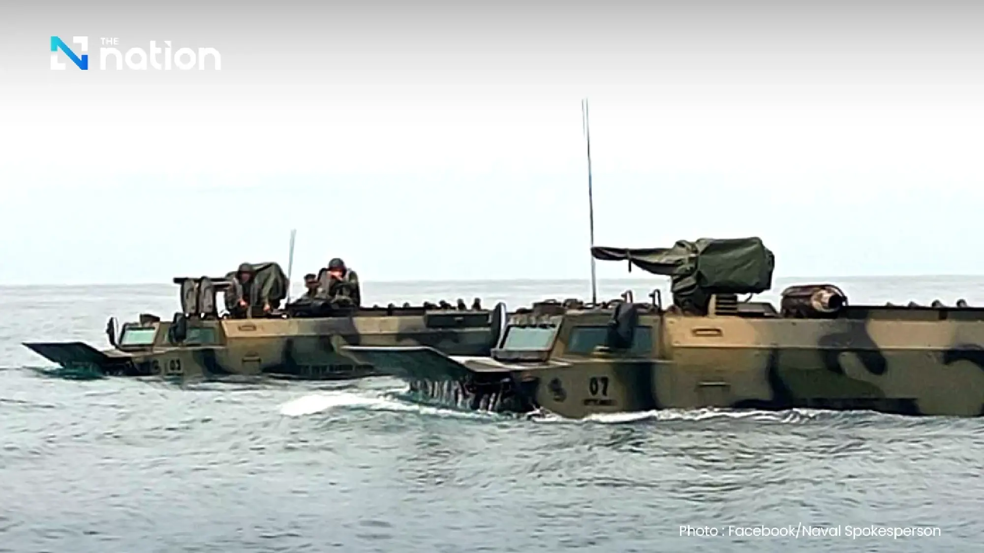 Navy unveils Thai-made AWAV 8x8 for border security