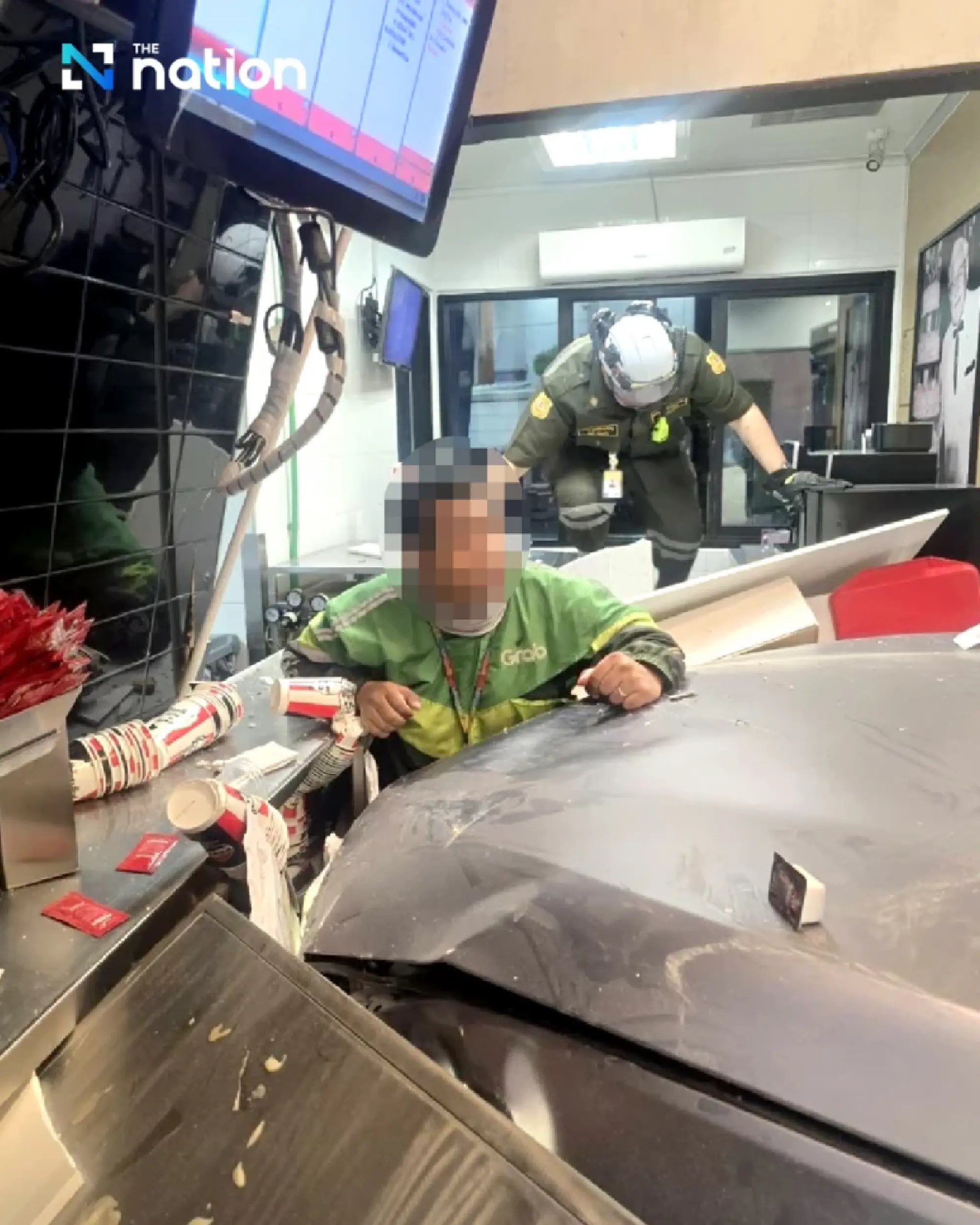 Twelve injured as Chinese driver’s BMW wrecks Sukhumvit KFC