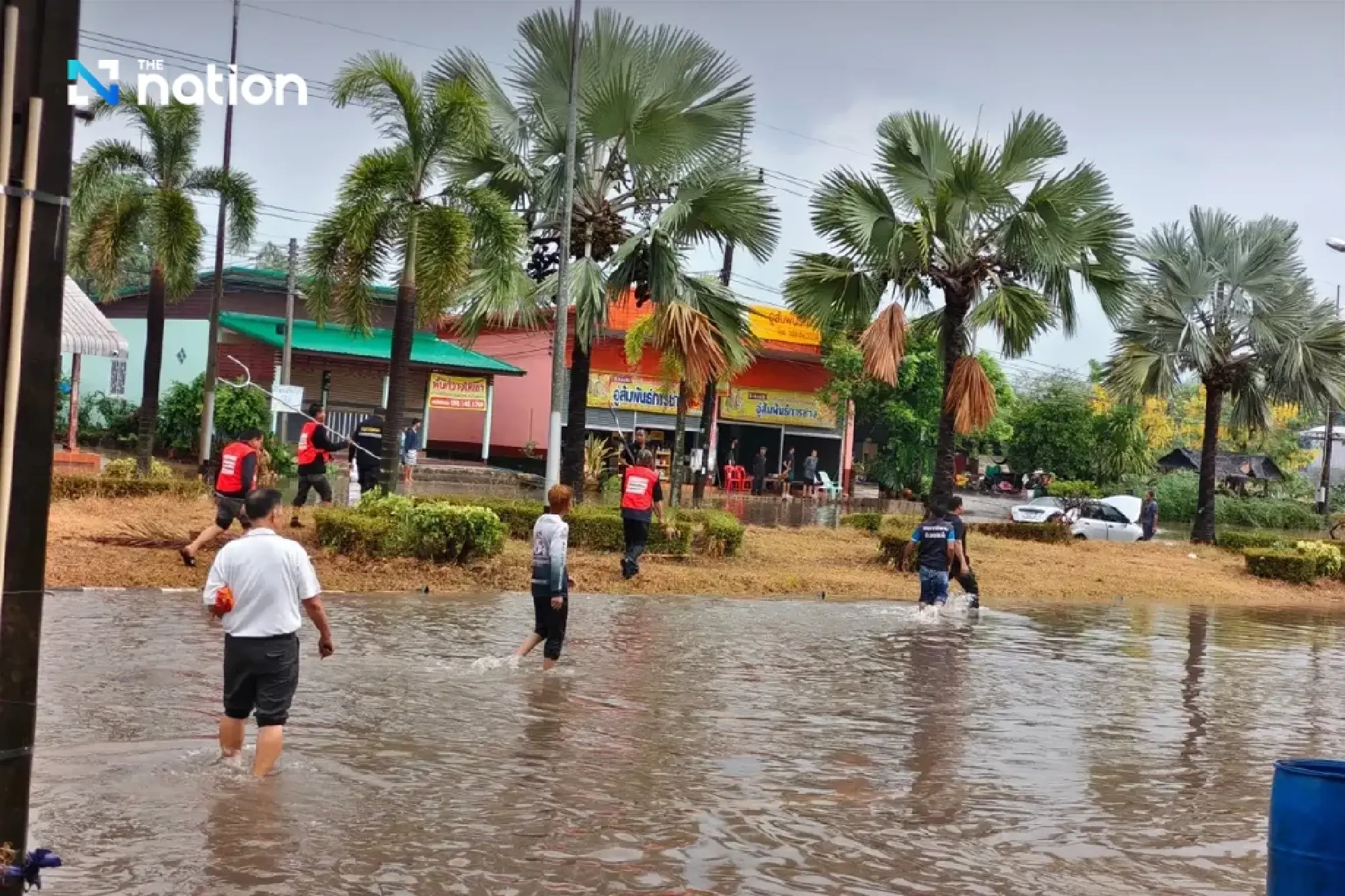 Kalasin hit by flash flooding as summer storm batters Somdet district