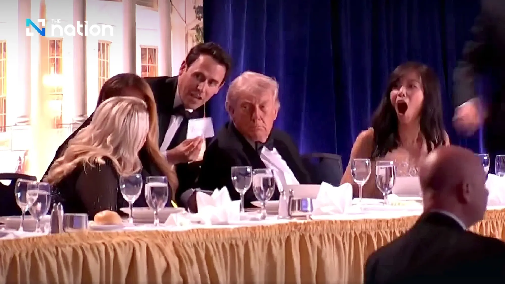 Trump posts WHCD footage of shooting suspect fleeing before arrest