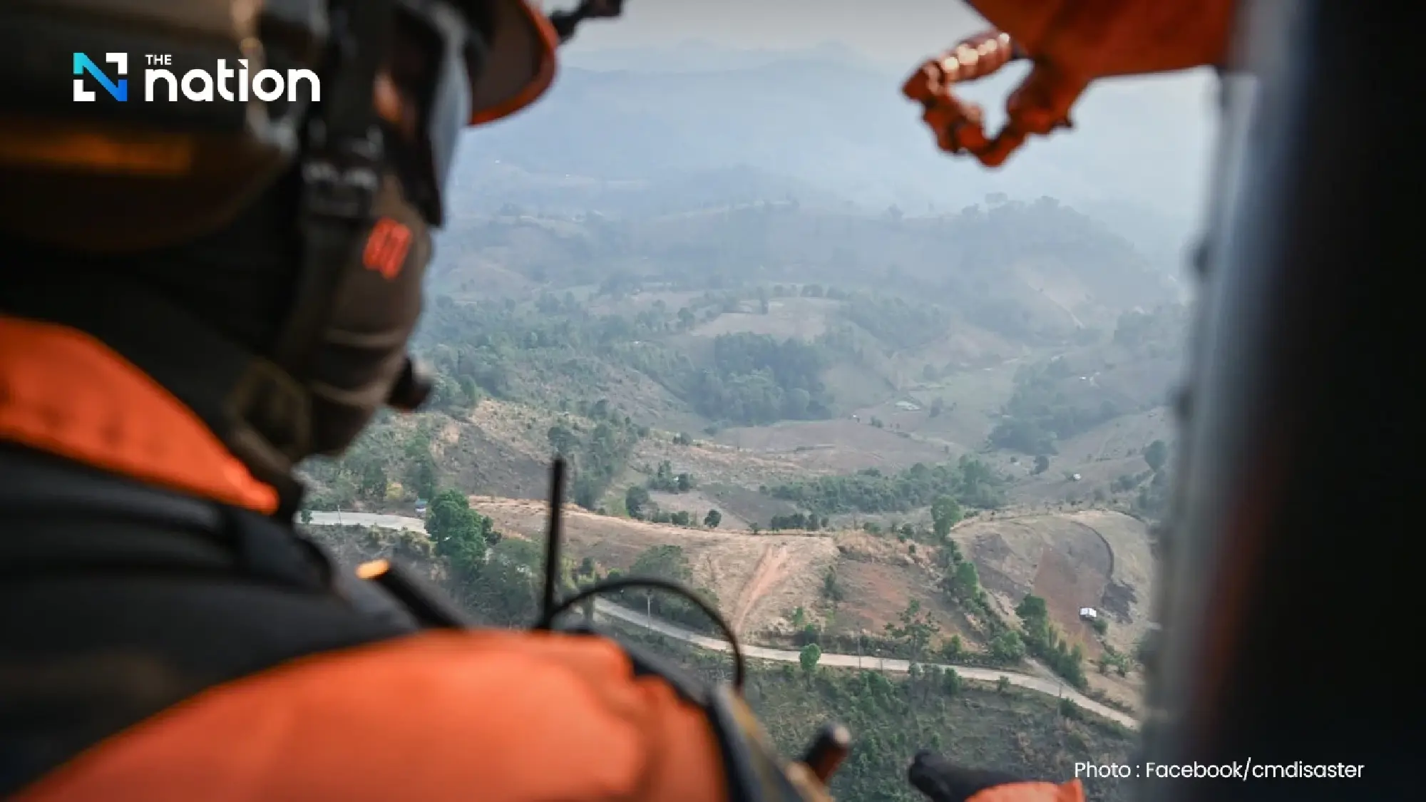 Third Army chief joins helicopter mission as Chiang Mai haze persists