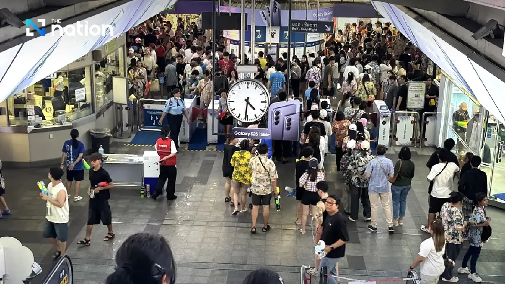 Songkran crowds push Bangkok rail use up 11% as Silom hits peak