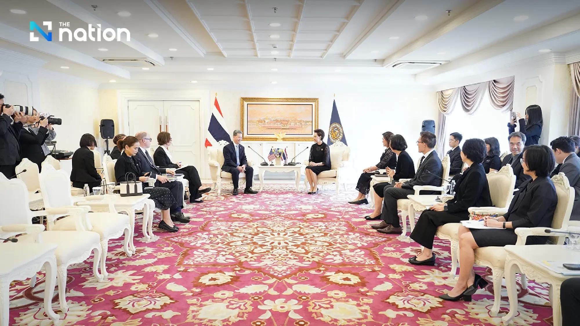 Suphajee pushes Thai-US trade deal in talks with envoy