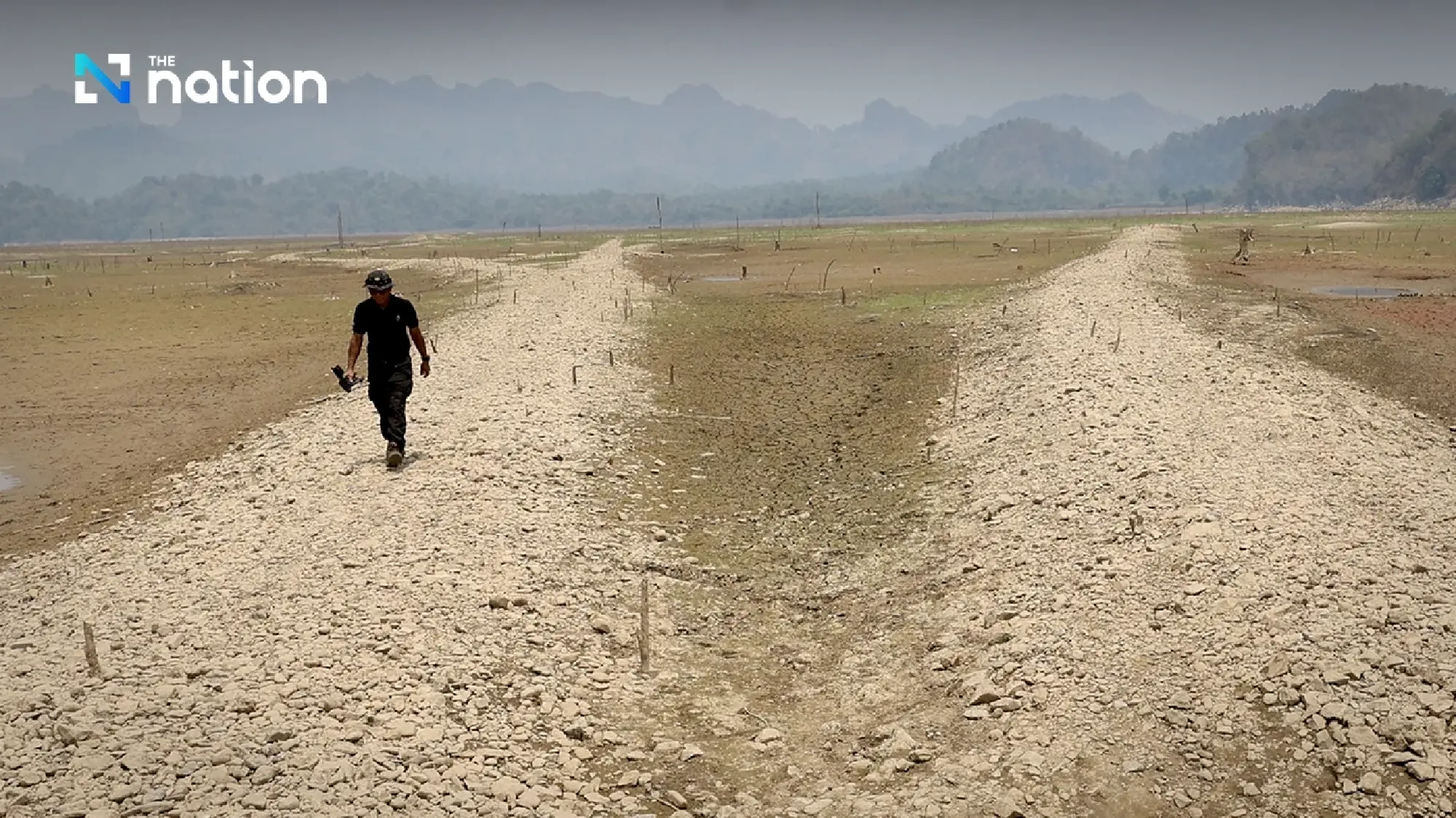 Sunken WWII rail station resurfaces in Sangkhlaburi after 42 years