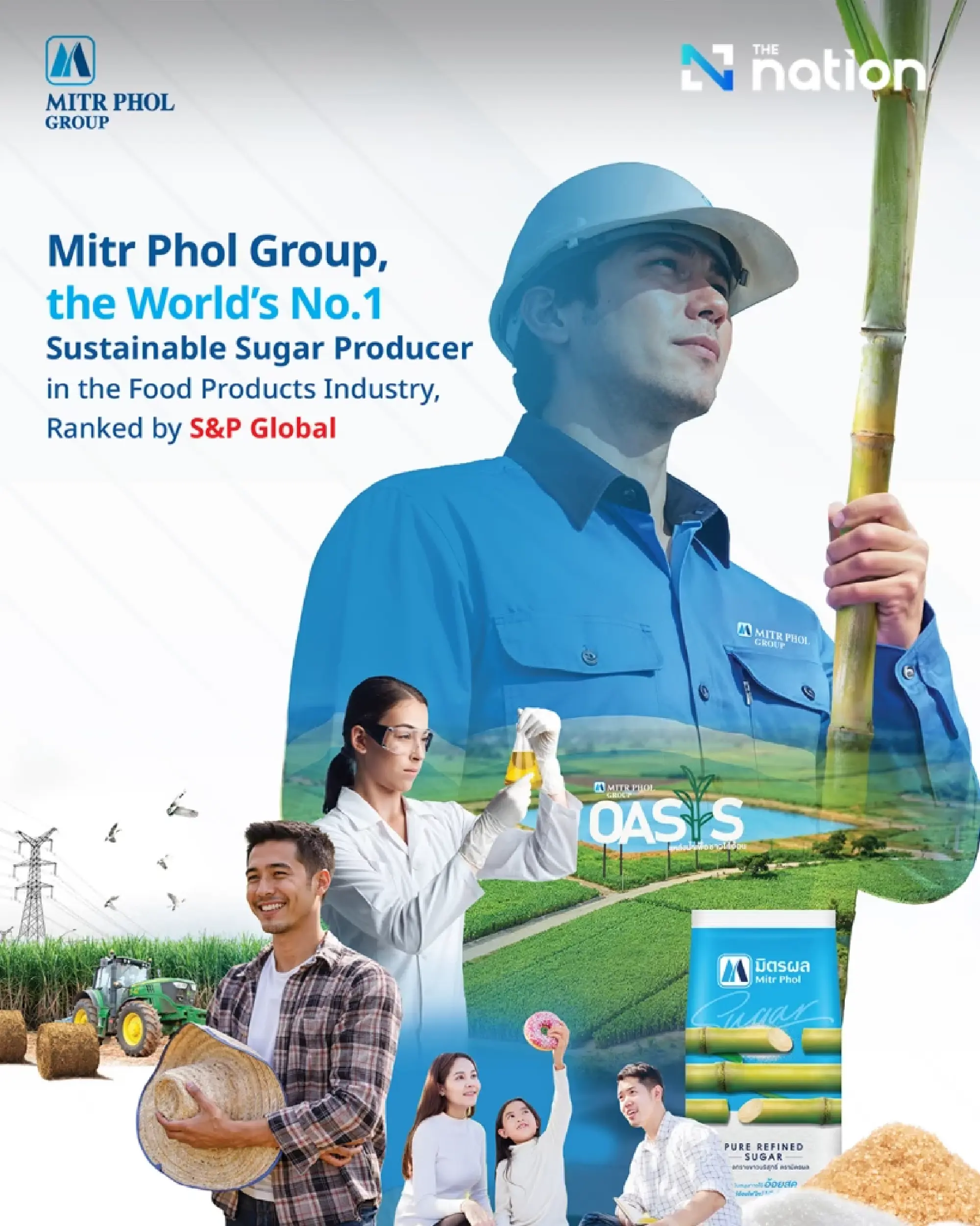 Mitr Phol Group Achieves Record Score in 2025 S&P Global Sustainability Assessment, Ranks No. 1 Sustainable Sugar Producer Worldwide