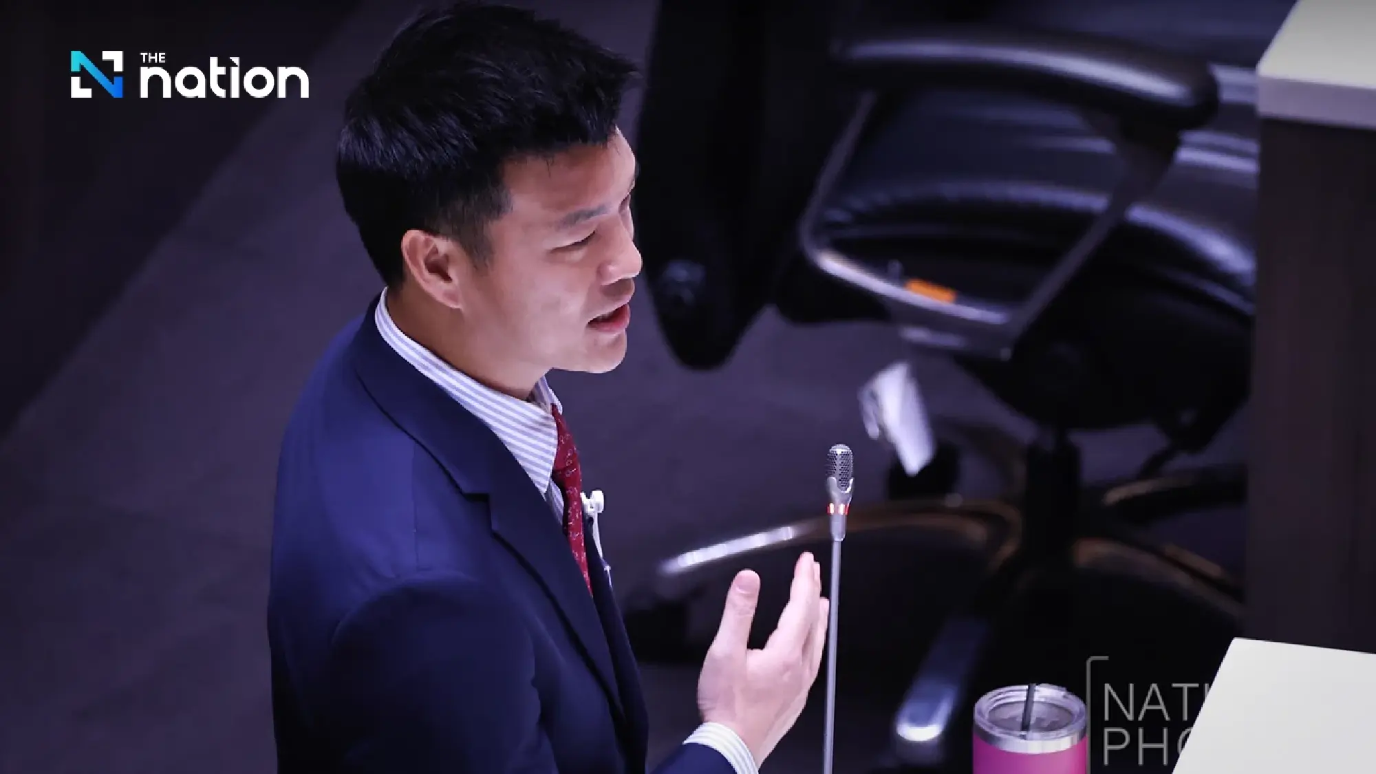 Natthaphong Ruengpanyawut, leader of the People’s Party