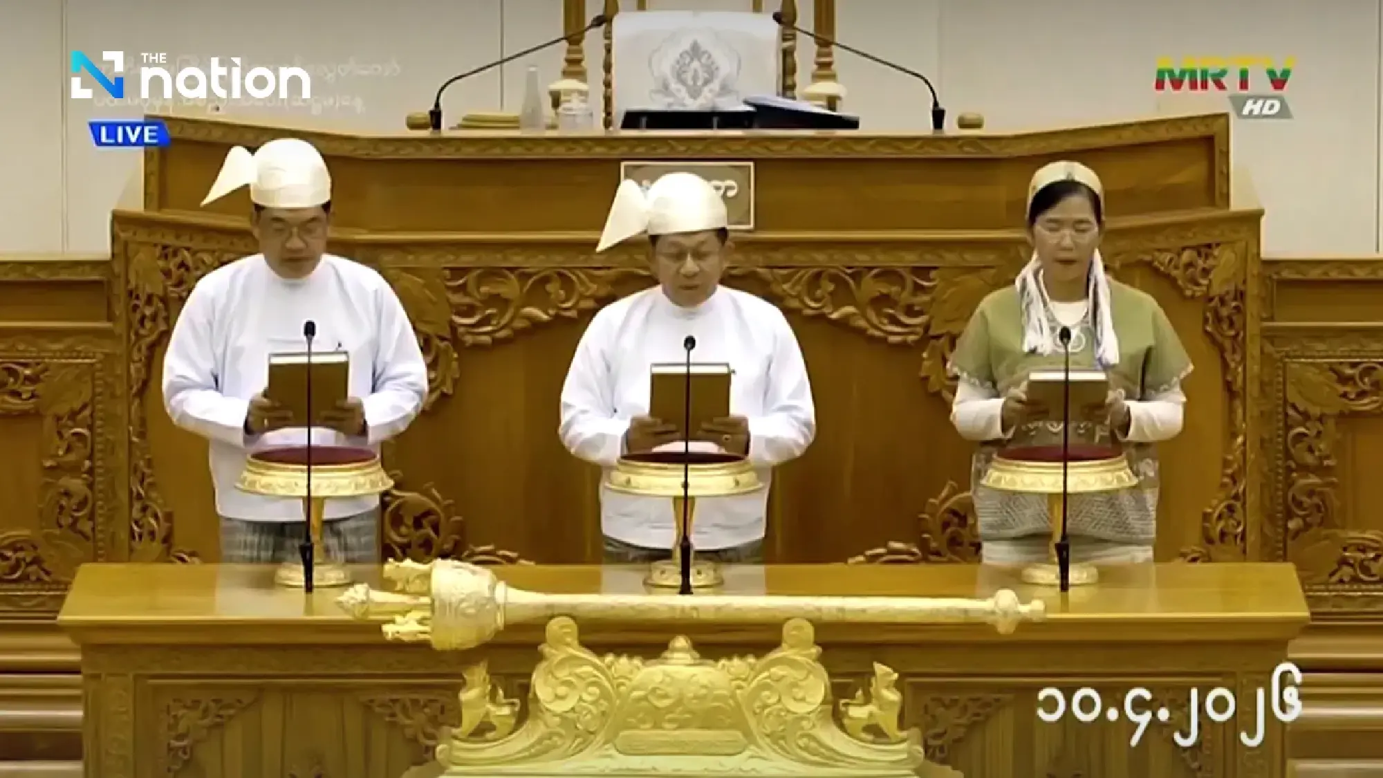 Min Aung Hlaing sworn in as Myanmar president after landslide win