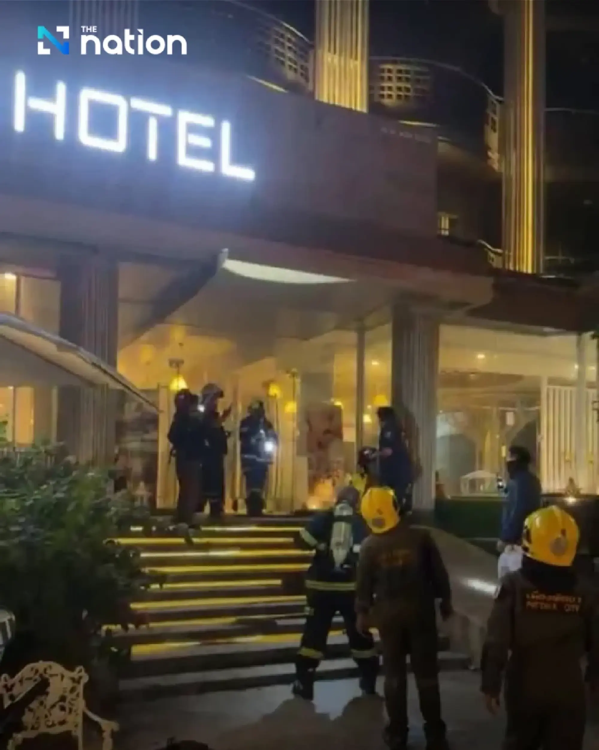 Pattaya hotel rooftop fire injures four, no deaths reported