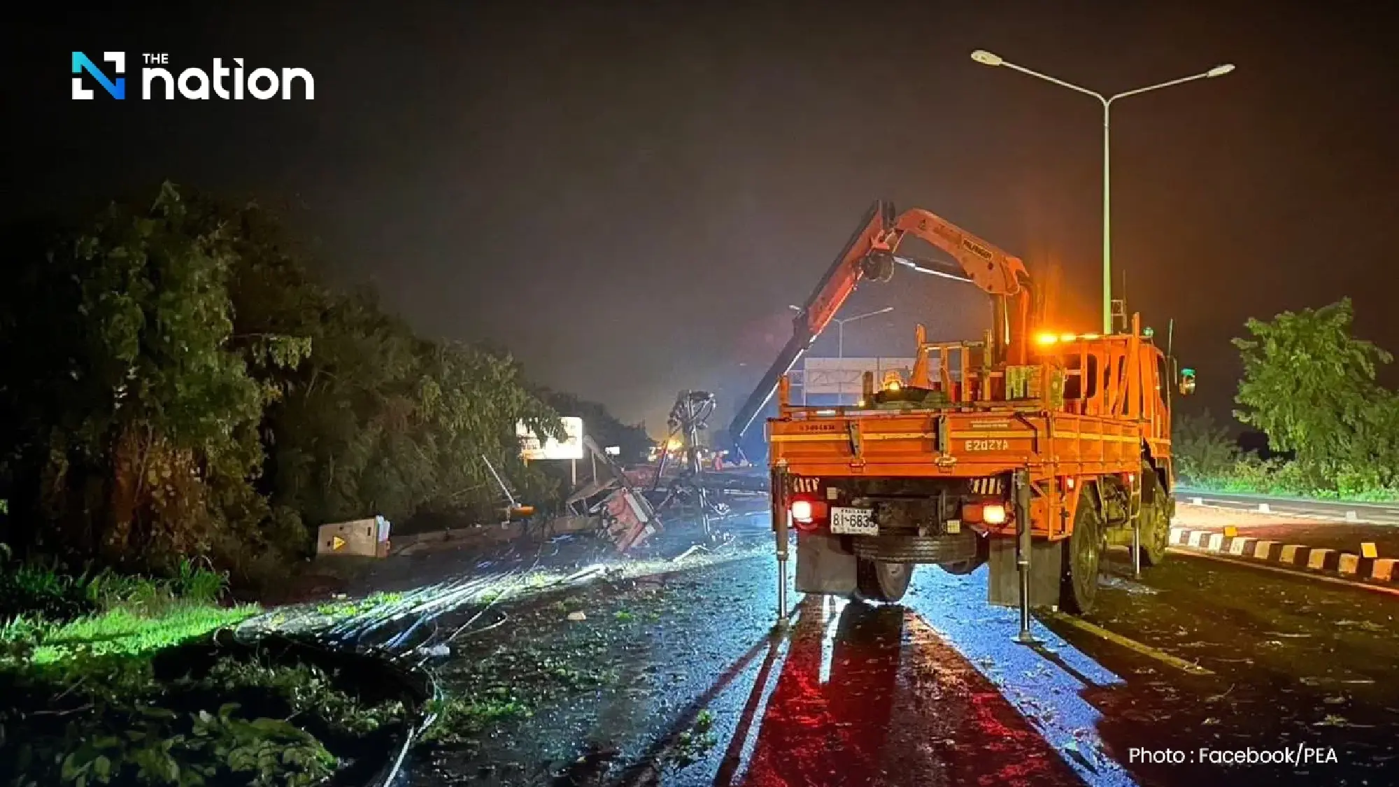 Elderly woman killed as summer storms bring down power poles