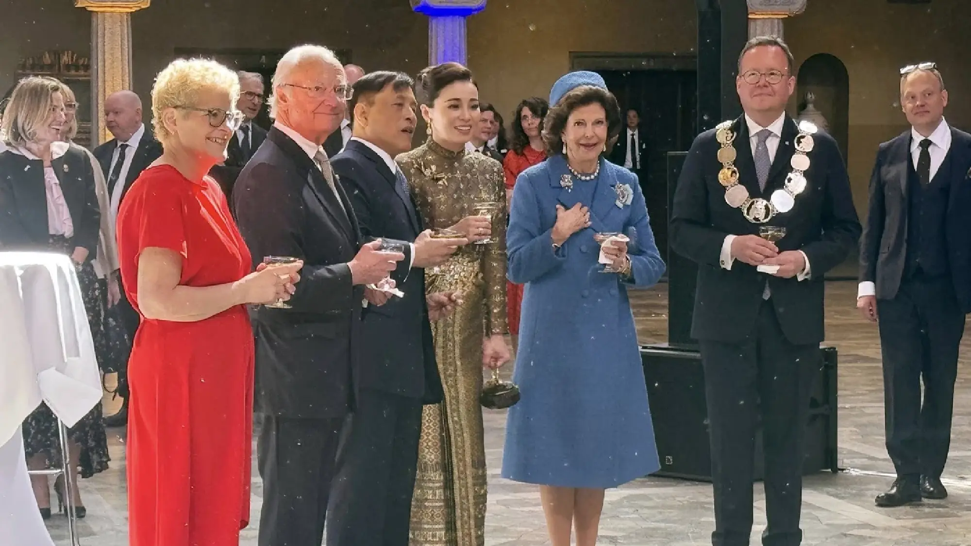 Thai King and Queen join 80th birthday celebrations for King Carl XVI Gustaf of Sweden