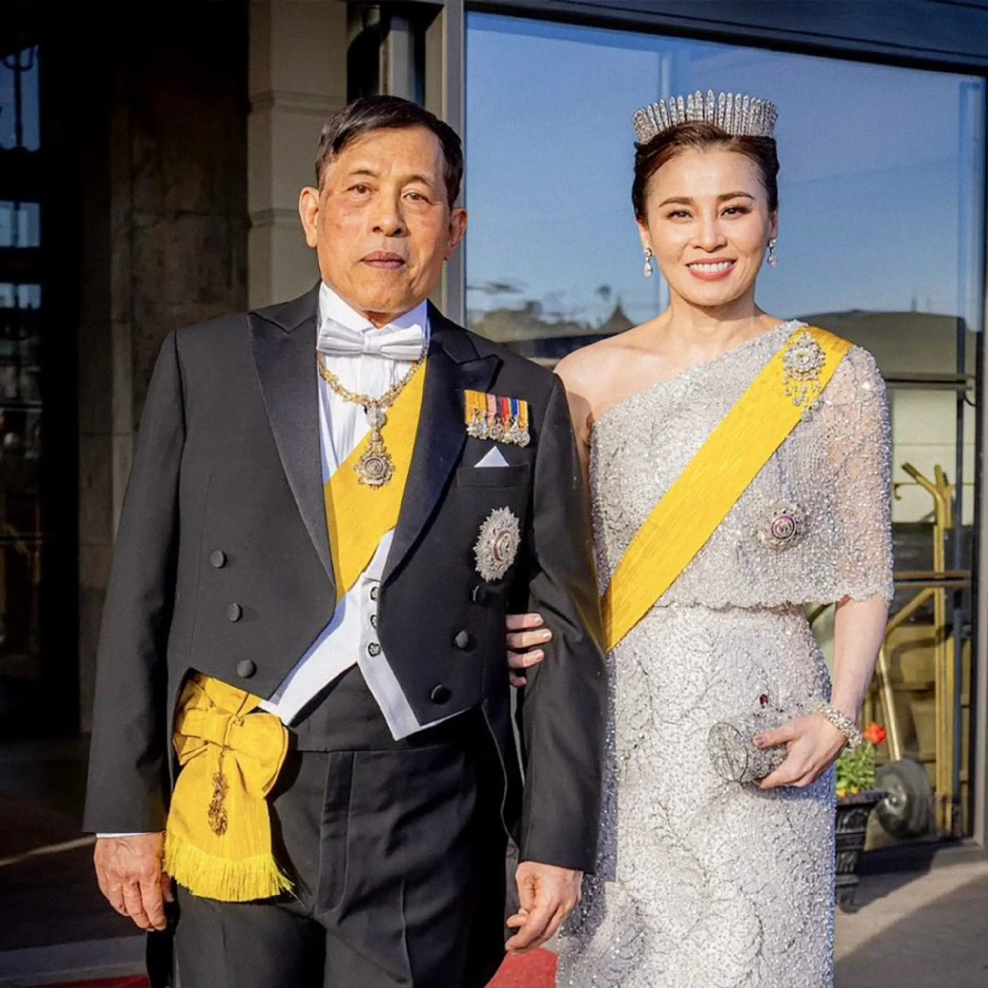 Queen Suthida wears historic Thai diamond tiara at Stockholm royal gala
