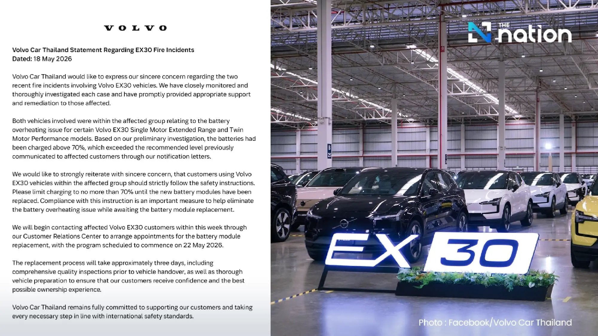 Consumer board summons Volvo after EX30 battery fire crisis