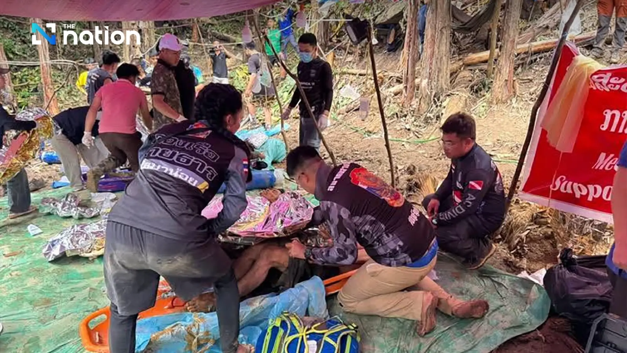 Four More Laotian Miners Rescued from Flooded Cave as Search Continues for Final Two