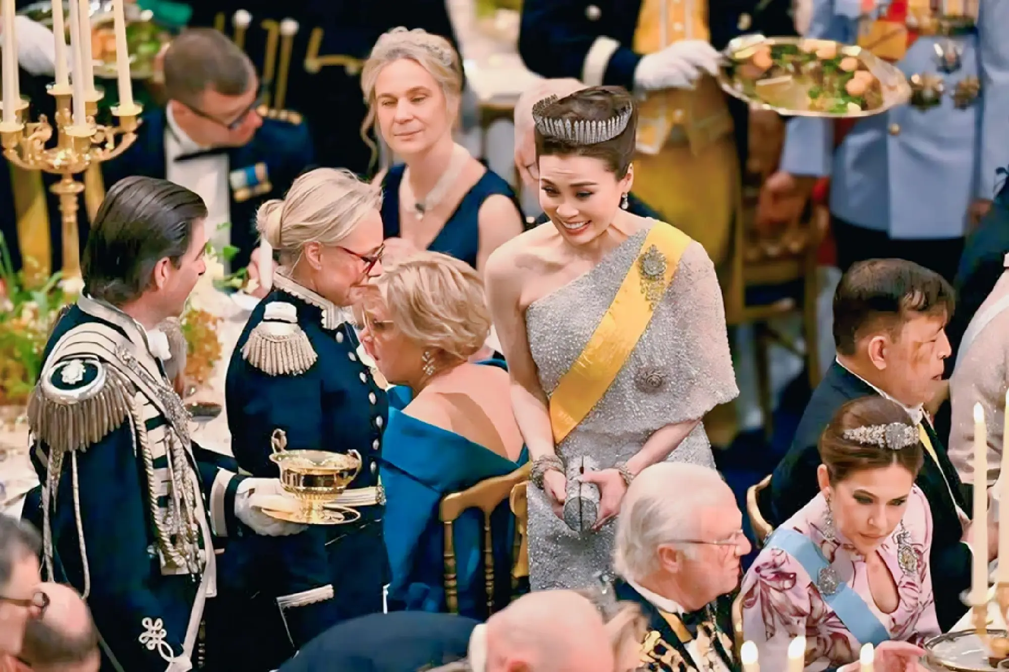 Queen Suthida wears historic Thai diamond tiara at Stockholm royal gala